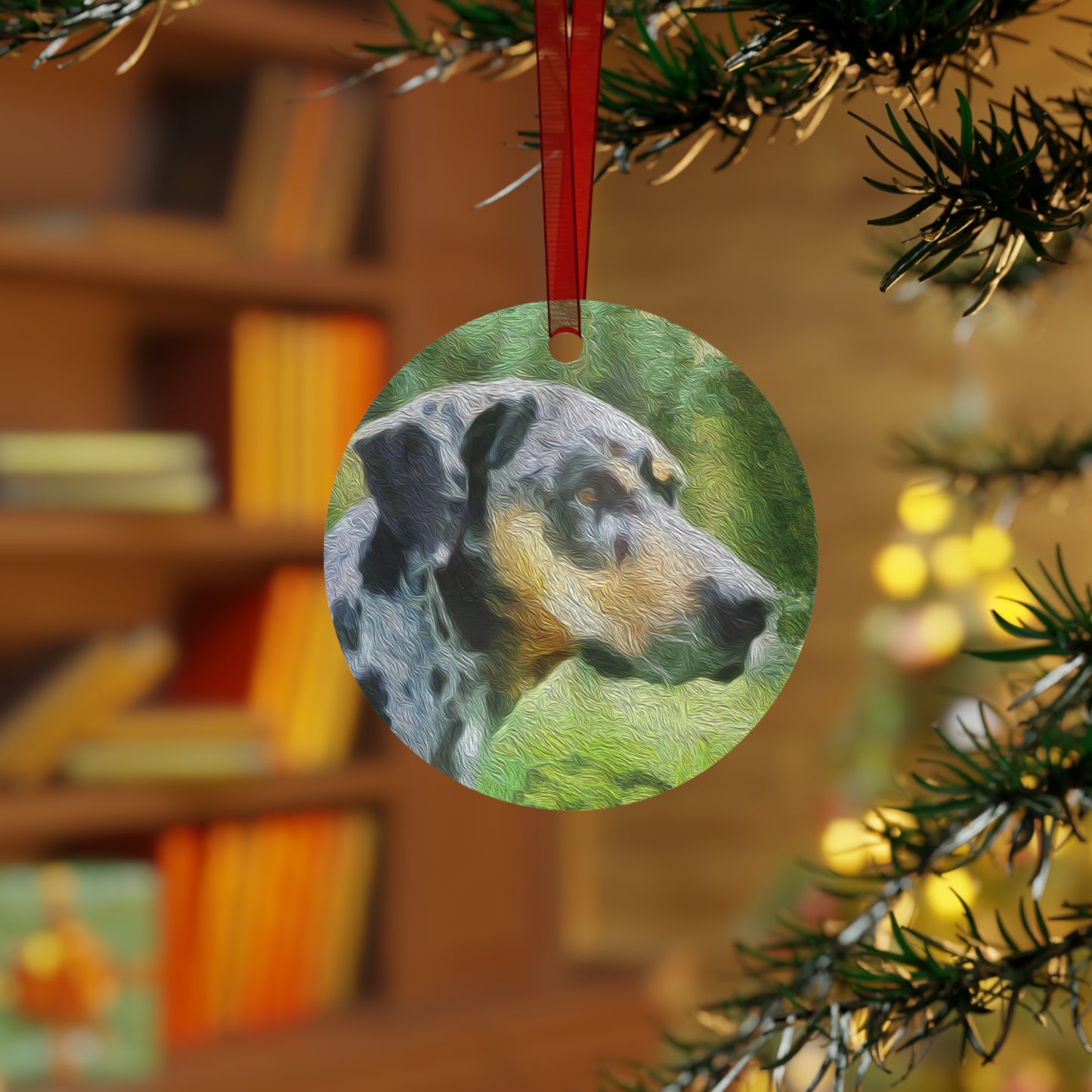 Catahoula 'Clancy' Metal Ornaments
