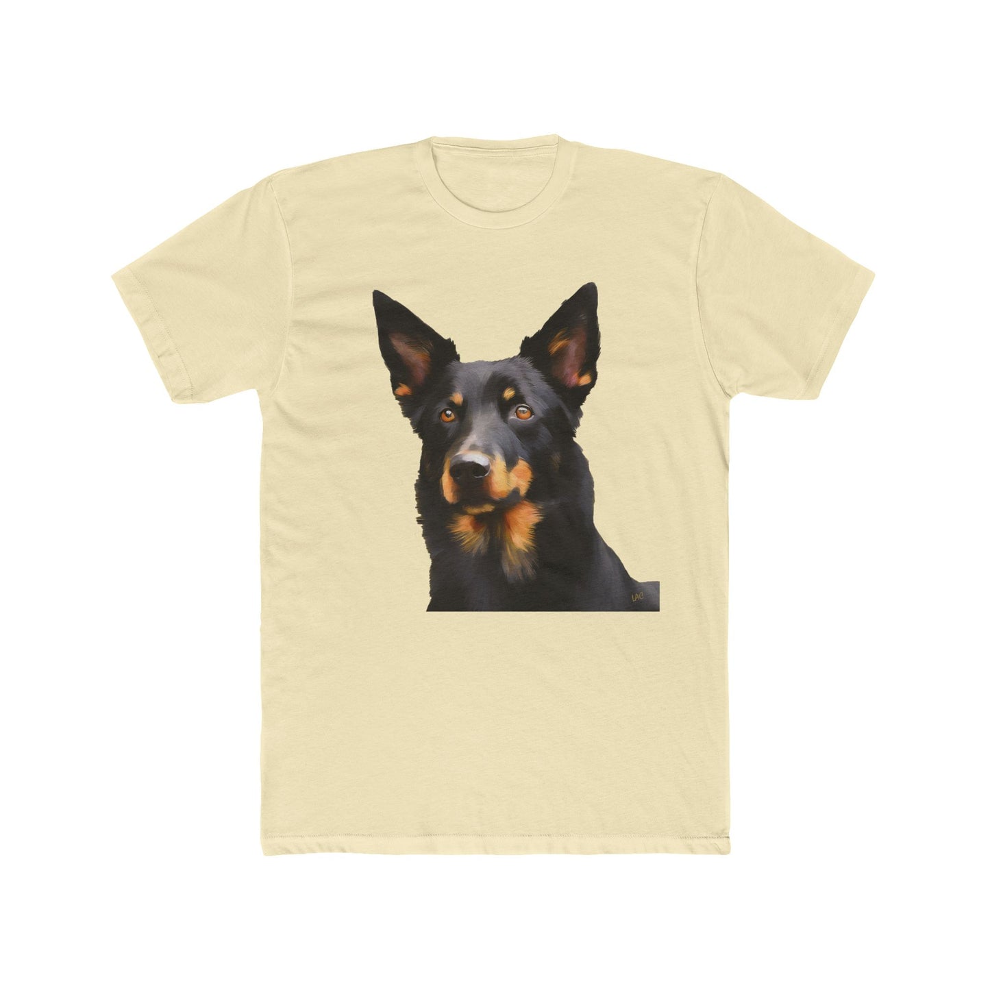 Australian Kelpie #2 Men's Fitted Cotton Crew Tee
