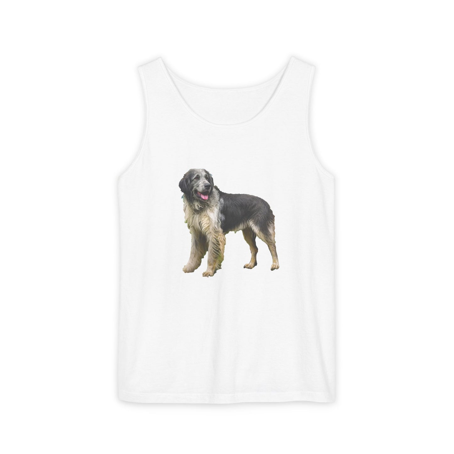 Romanian Carpathian Shepherd Unisex Relaxed Fit Garment-Dyed Tank Top