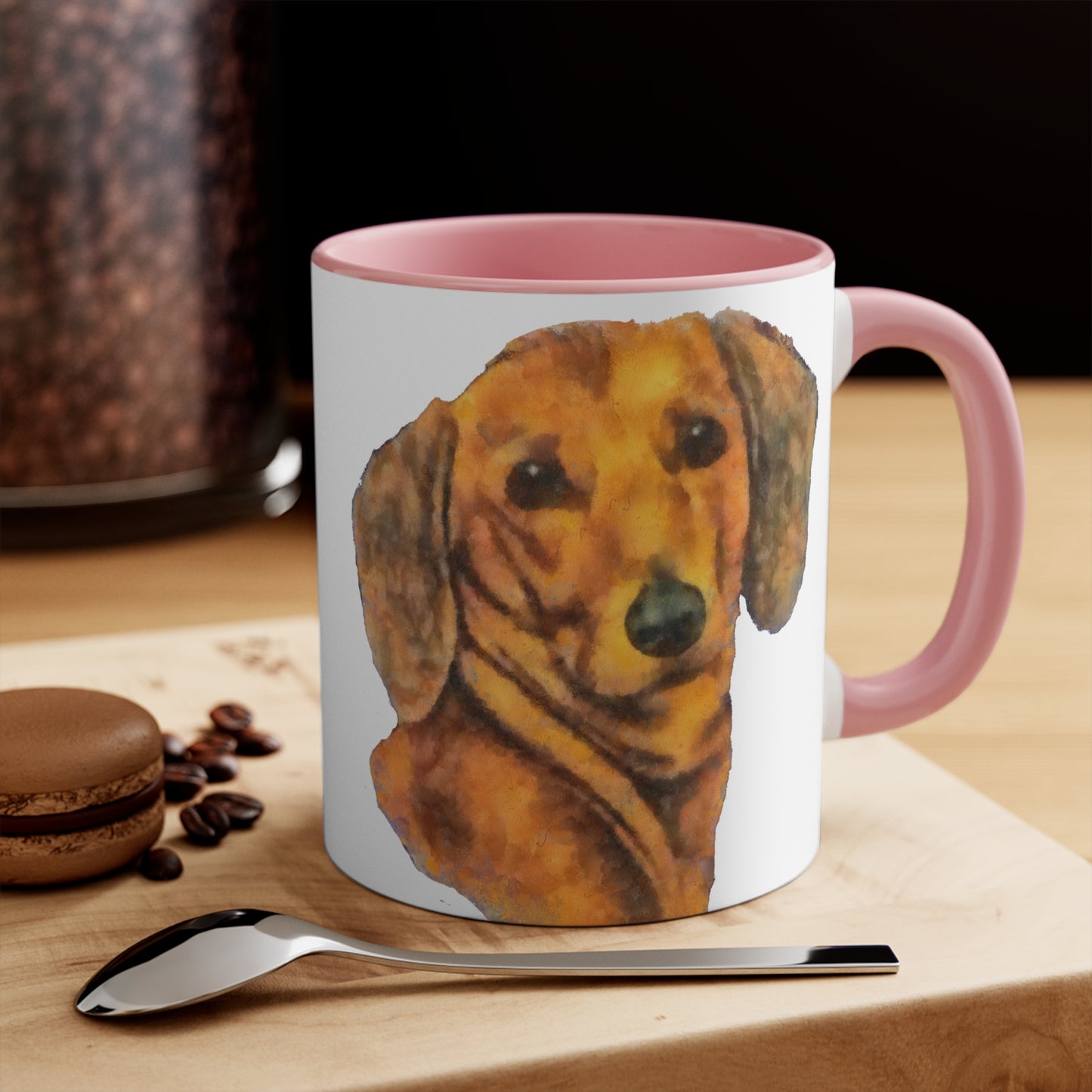 Dachshund 'Doxie 1' Accent Coffee Mug, 11oz