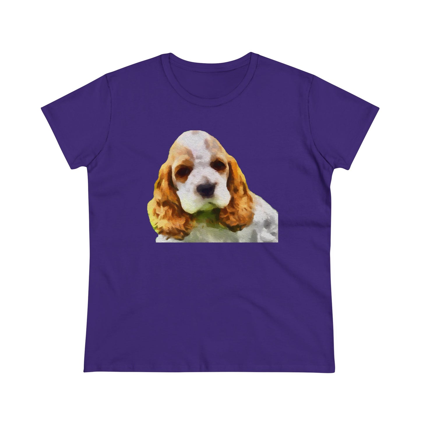 Cocker Spaniel 'Hogan' Women's Midweight Cotton Tee