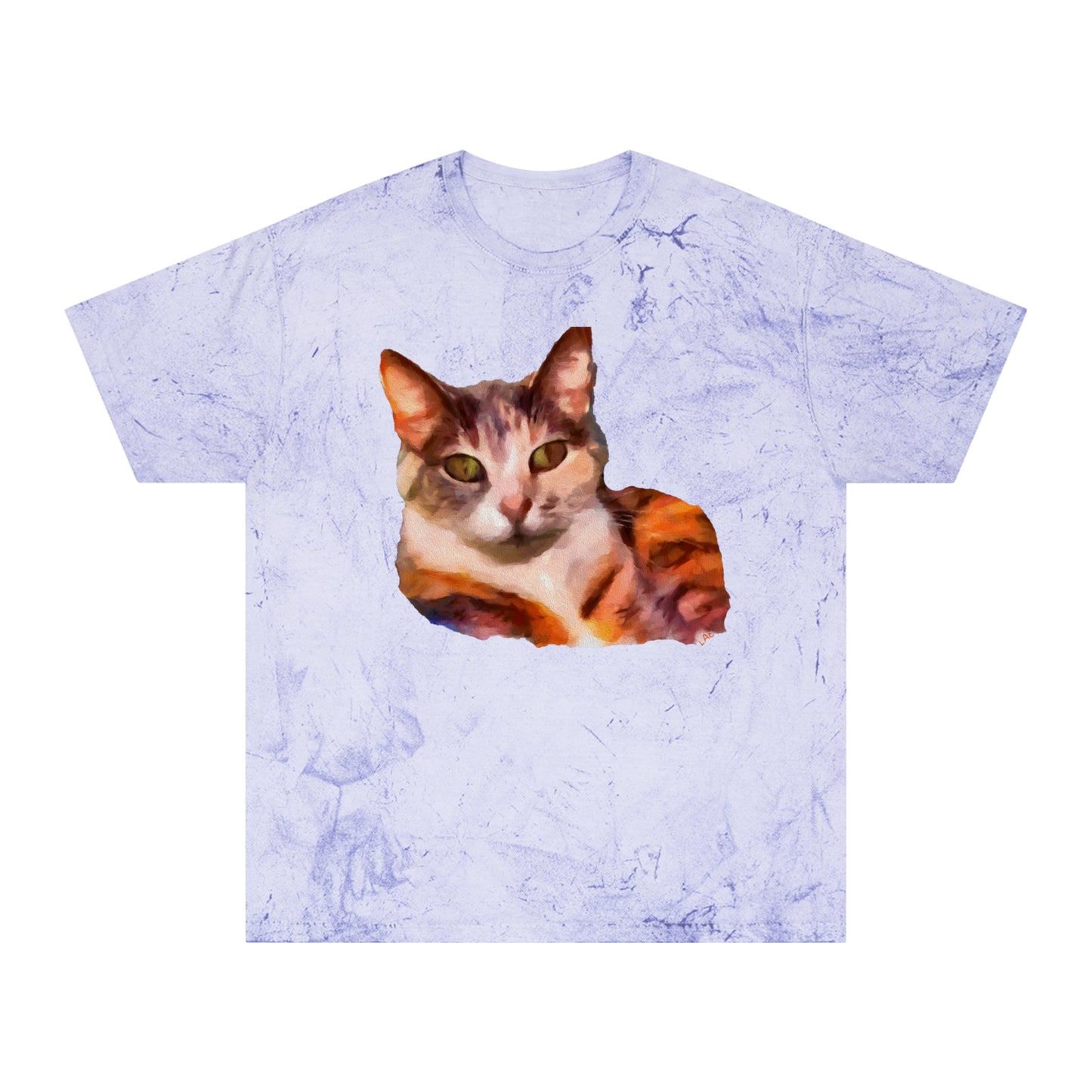 Orange Cat 'Smidget' Unisex Cotton Color Blast T-Shirt