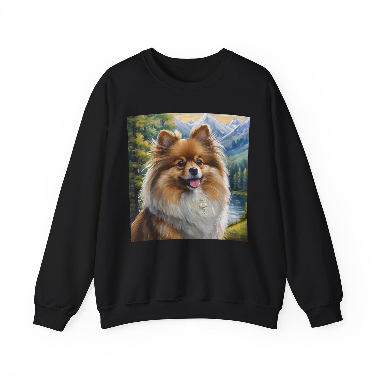German Spitz Unisex 50/50 Crewneck Sweatshirt