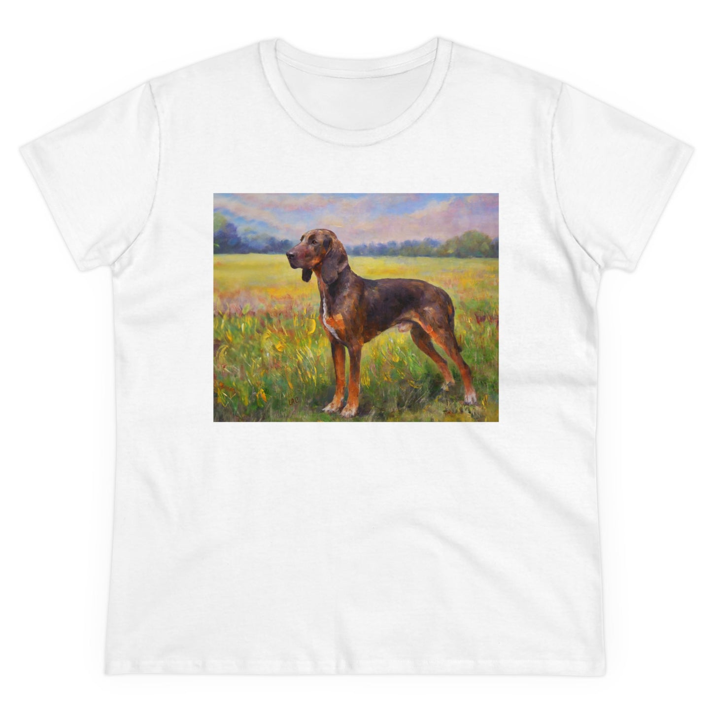 Plott Hound Women's Midweight Cotton Tee