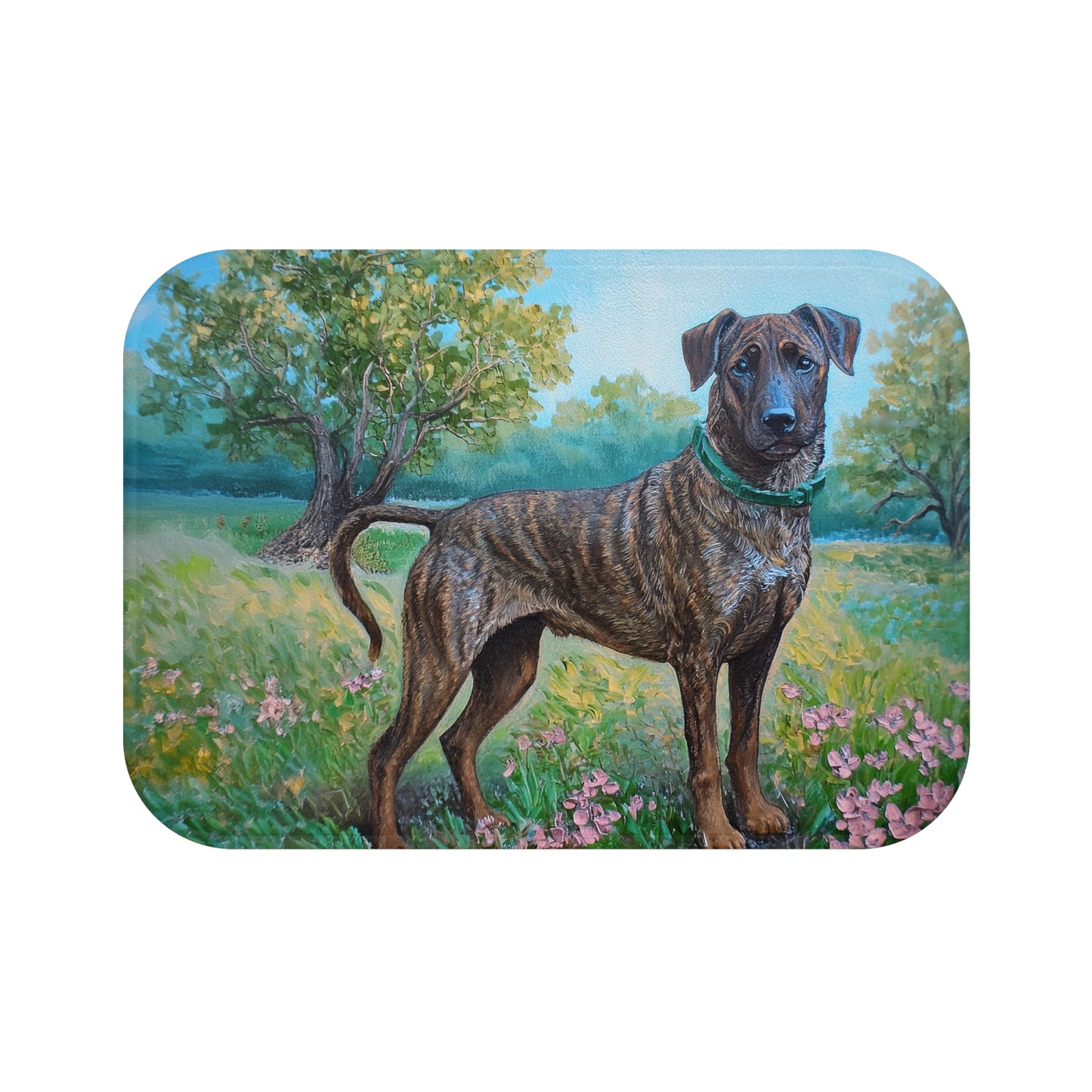Treeing Tennessee Brindle Bathroom Rug Mat