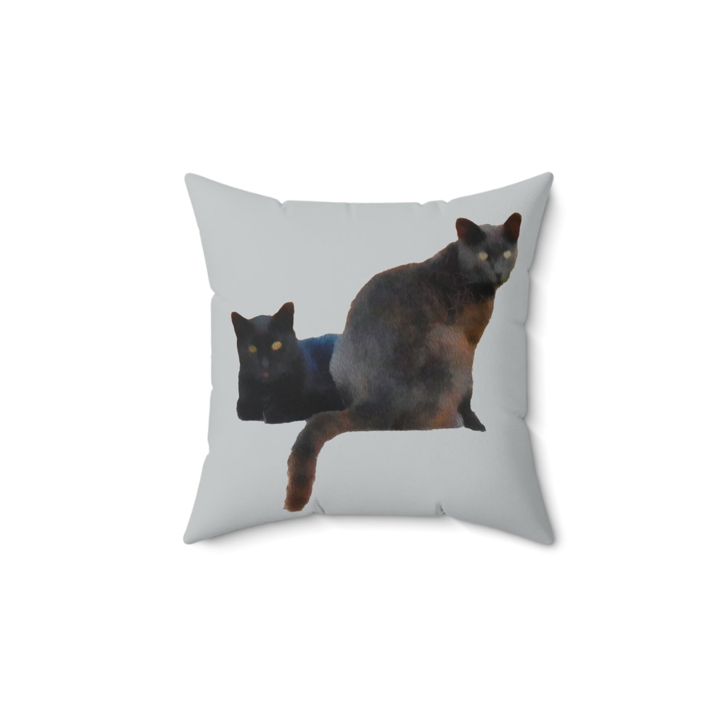 Cats 'SIfnos Sisters' Spun Polyester Throw Pillow