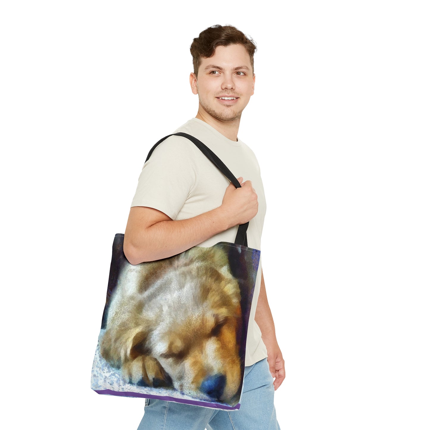 Zucko the Golden Retriever Tote Bag