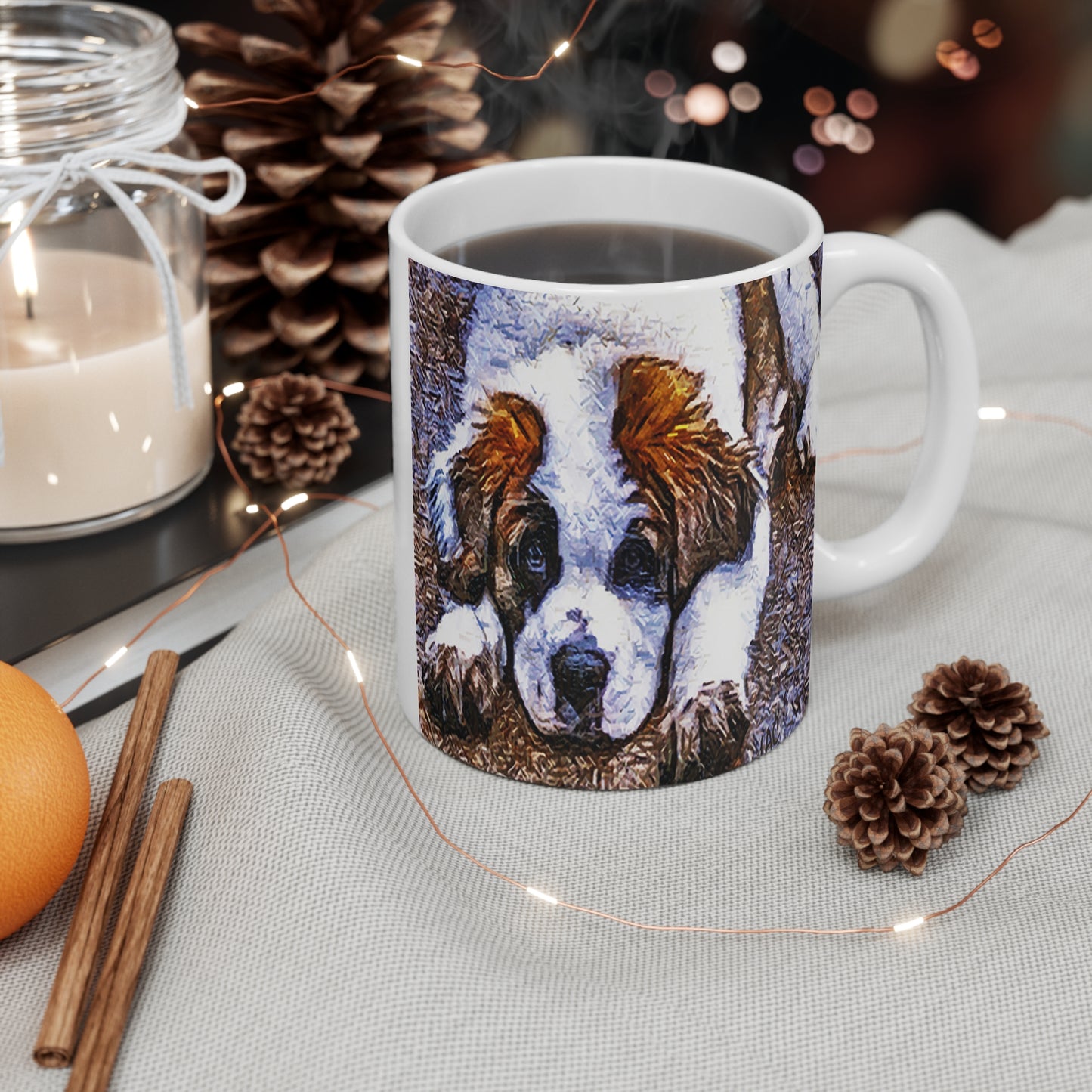 St. Bernard 'Sontuc' Ceramic Mug 11oz