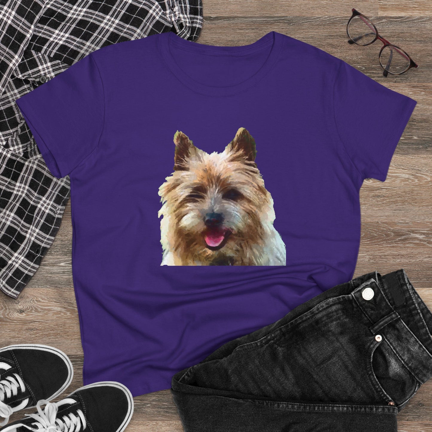 Cairn Terrier 'Toto' Women's Midweight Cotton Tee