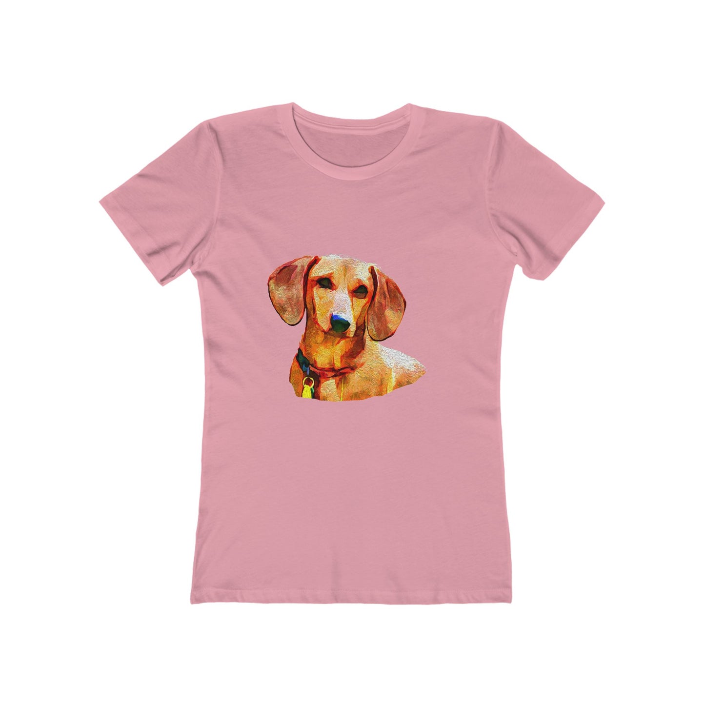 Dachshund 'Daisy' Women's Slim Fit Ringspun Cotton T-Shirt