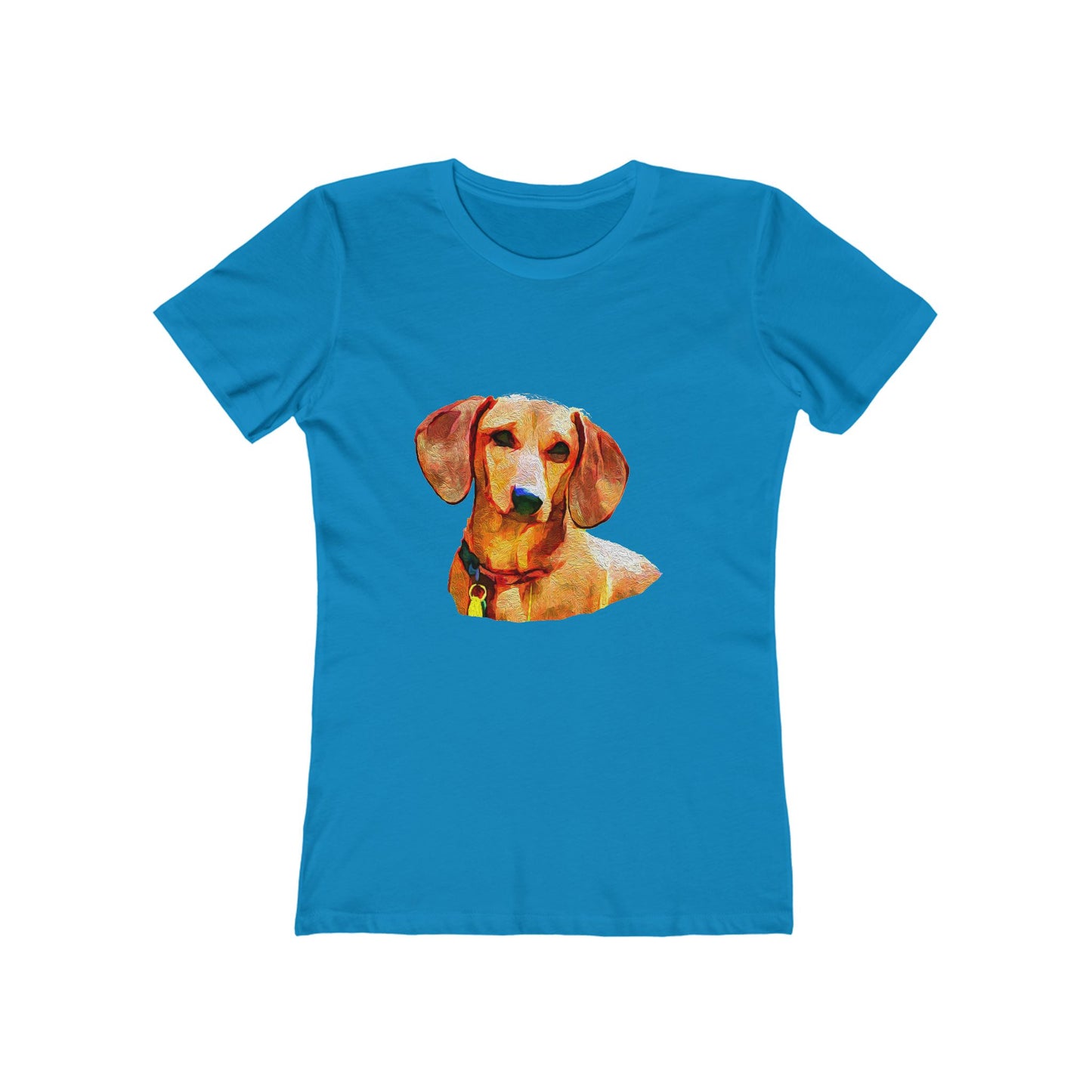 Dachshund 'Daisy' Women's Slim Fit Ringspun Cotton T-Shirt