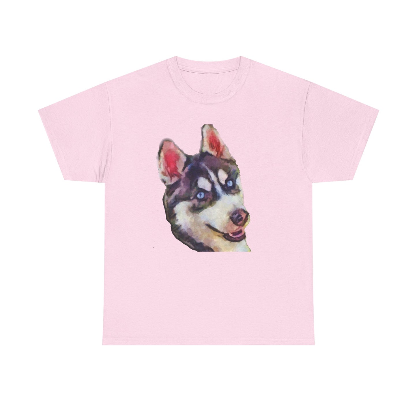 Siberian Husky 'Iditarod' Unisex Heavy Cotton Tee