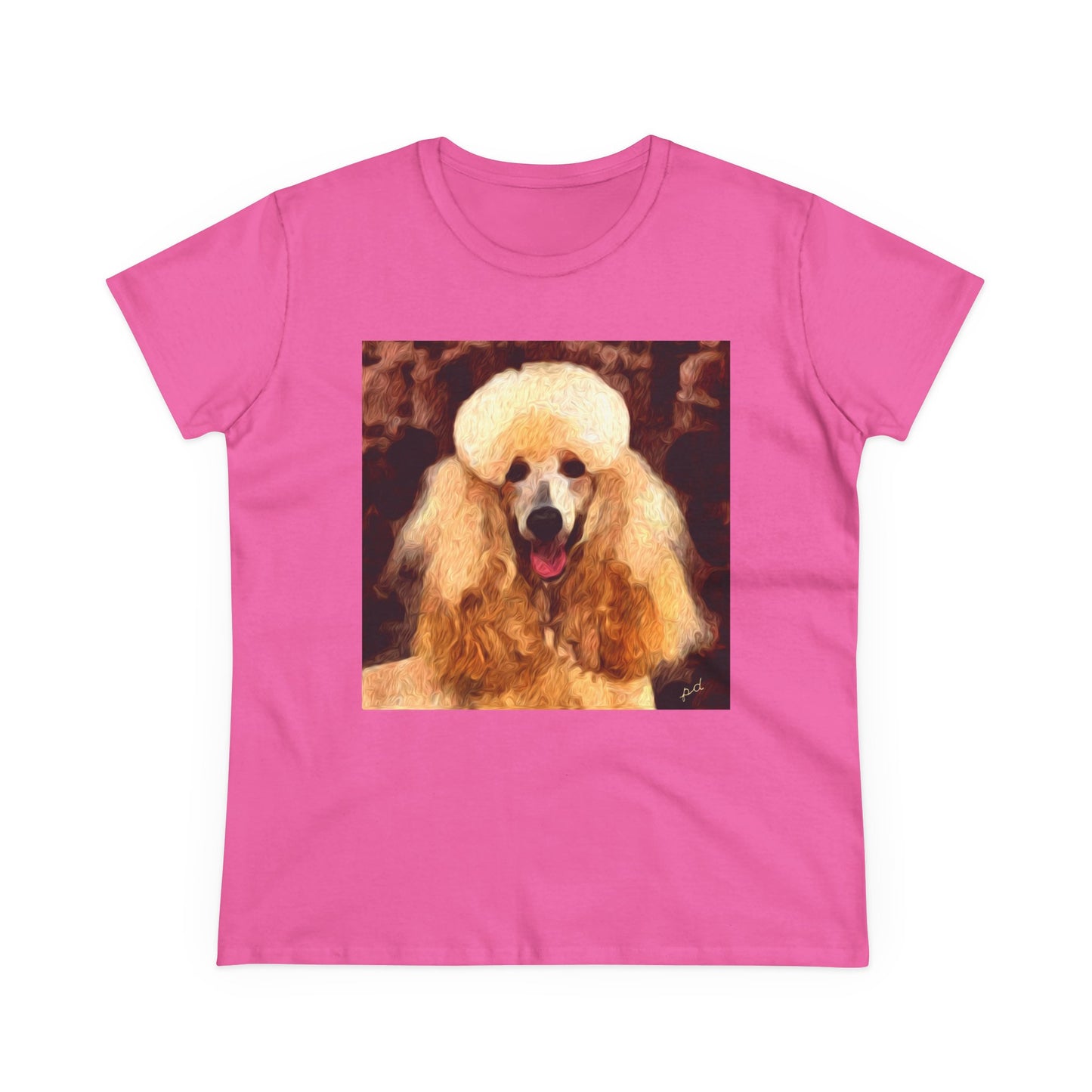 Poodle Women's Midweight Cotton Tee