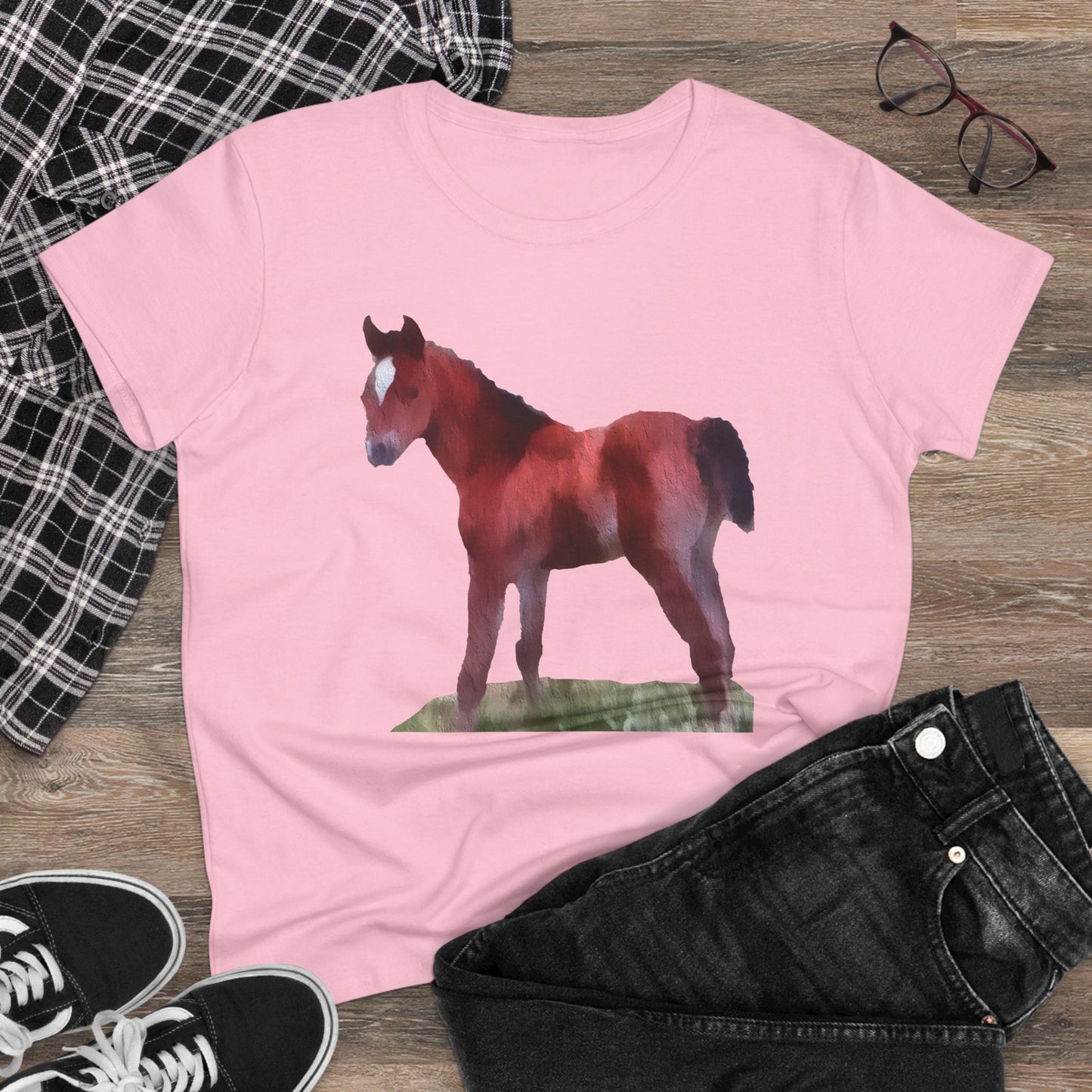 Horse 'Contata' Women's Midweight Cotton Tee