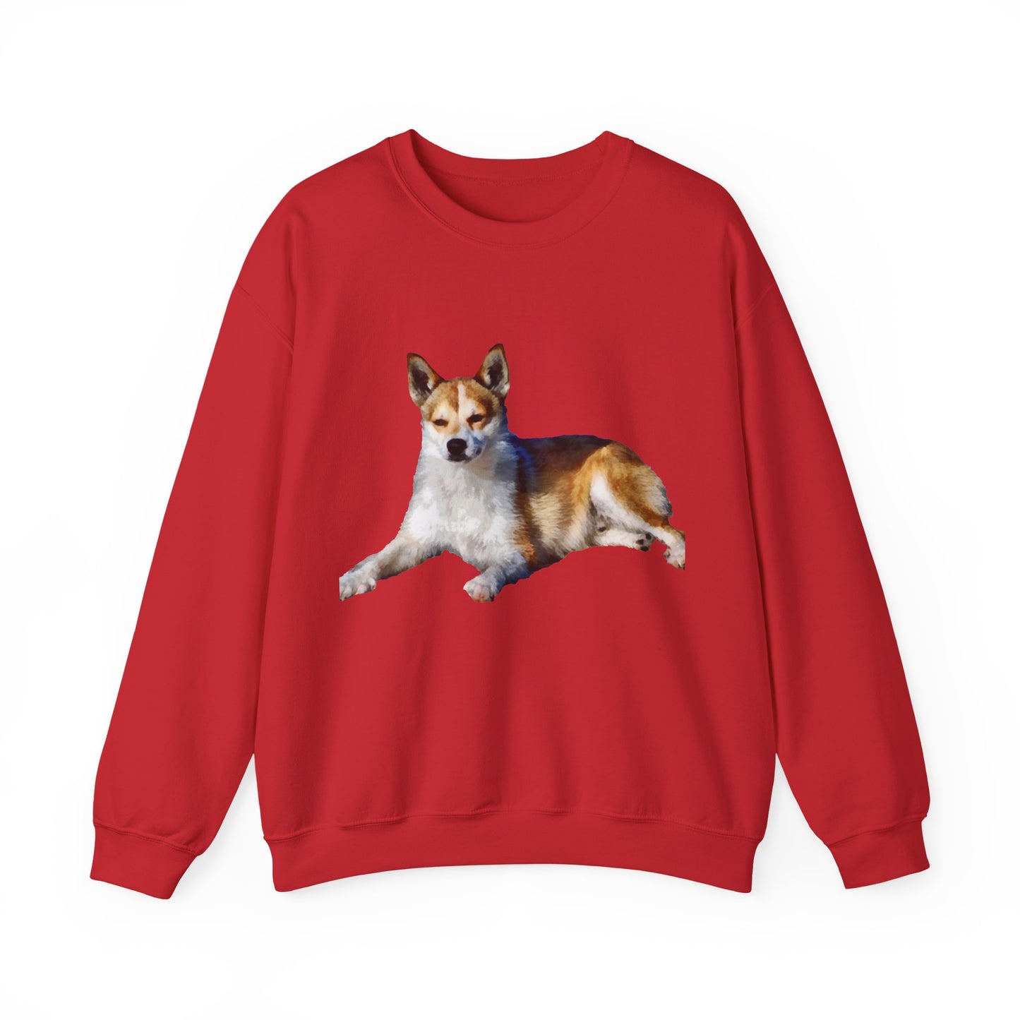 Norwegian Lundehund Unisex 50/50 Crewneck Sweatshirt by DoggyLips™