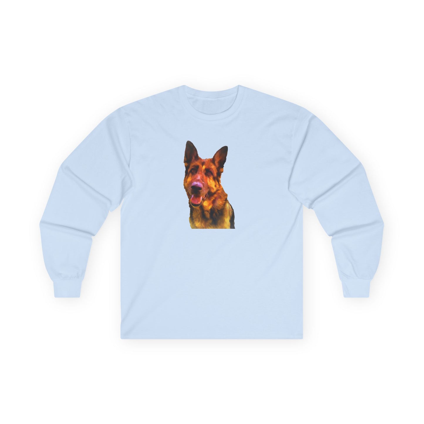 German Shepherd Bailey Unisex Cotton Long Sleeve Tee