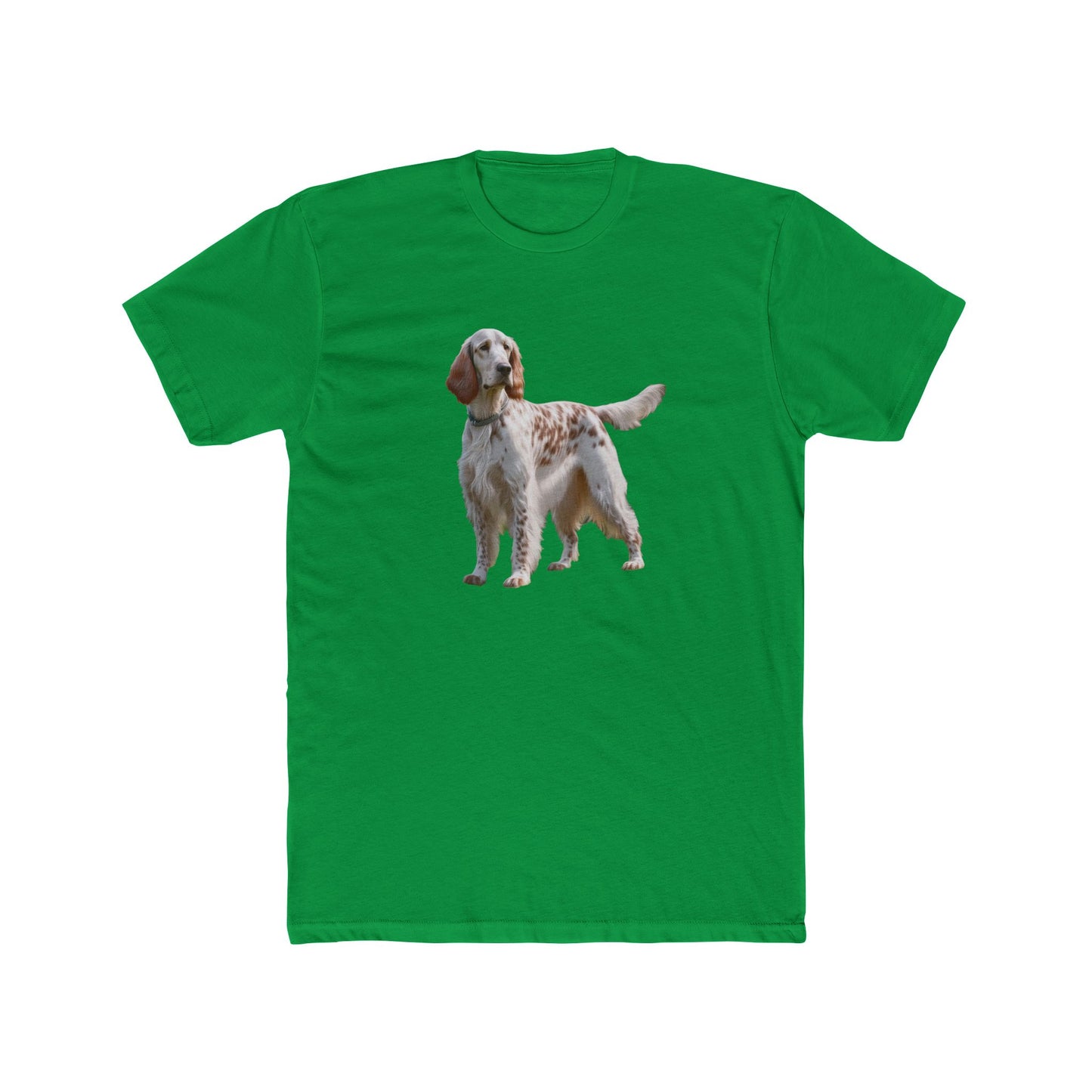 English Setter #4 - Men's Fitted Cotton Crew Tee