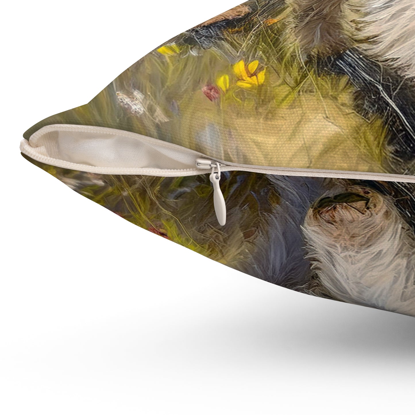 Cairn Terriers - Spun Polyester Throw Pillow