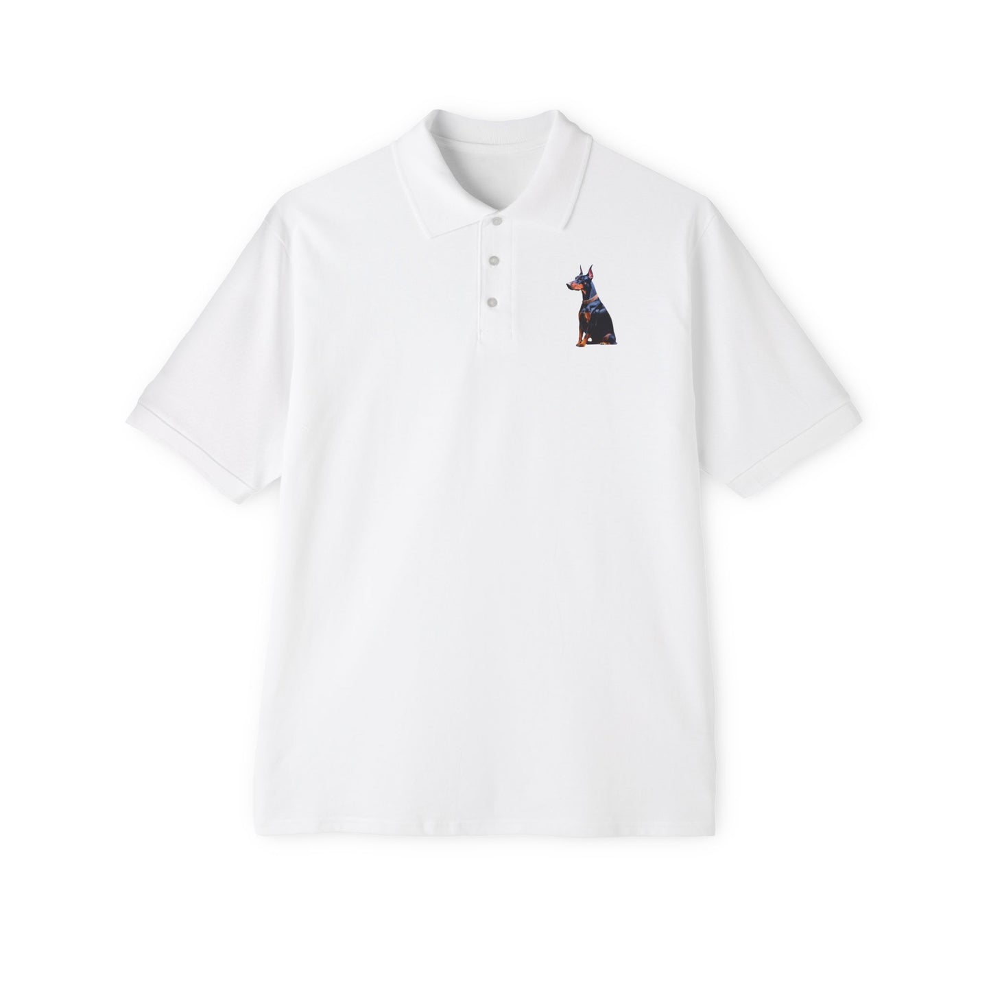 Doberman Pinscher Men's Piqué Polo Shirt