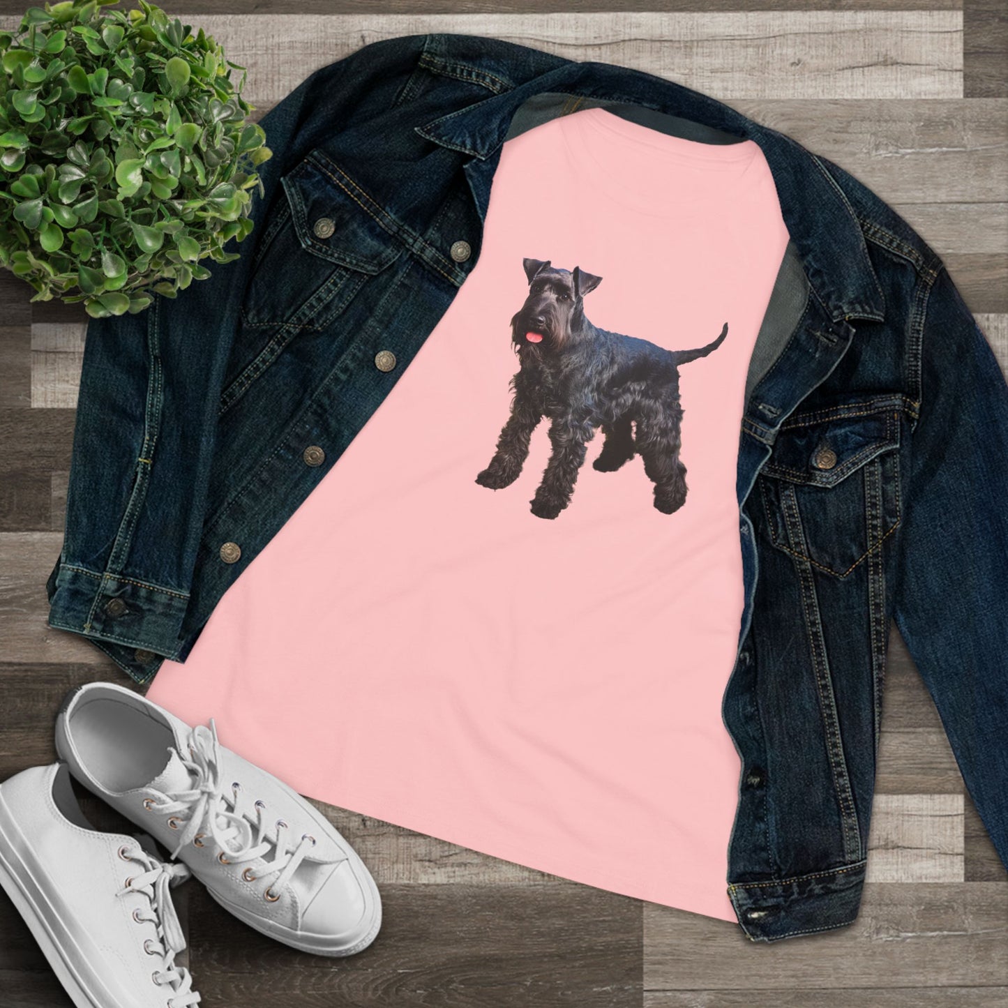 Kerry Blue Terrier Women's Relaxed Fit Cotton Tee