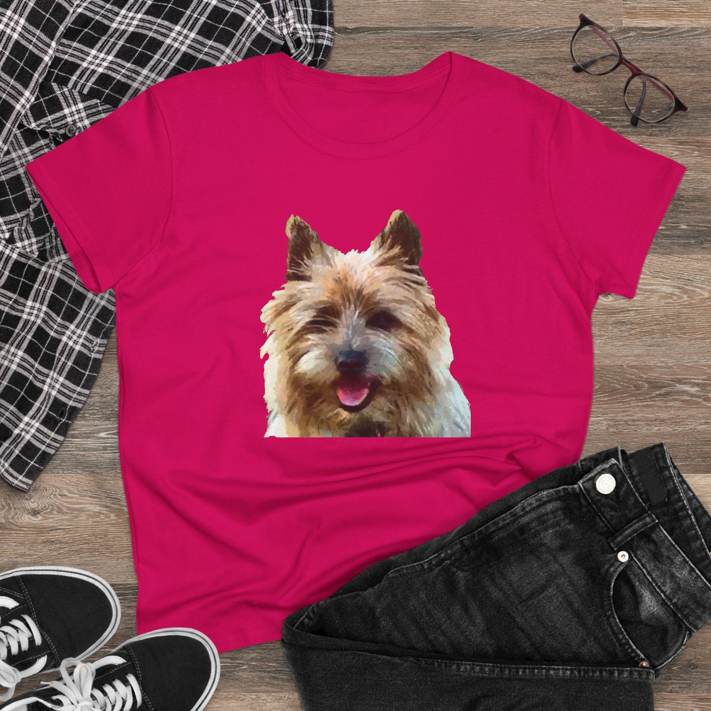 Cairn Terrier 'Toto' Women's Midweight Cotton Tee