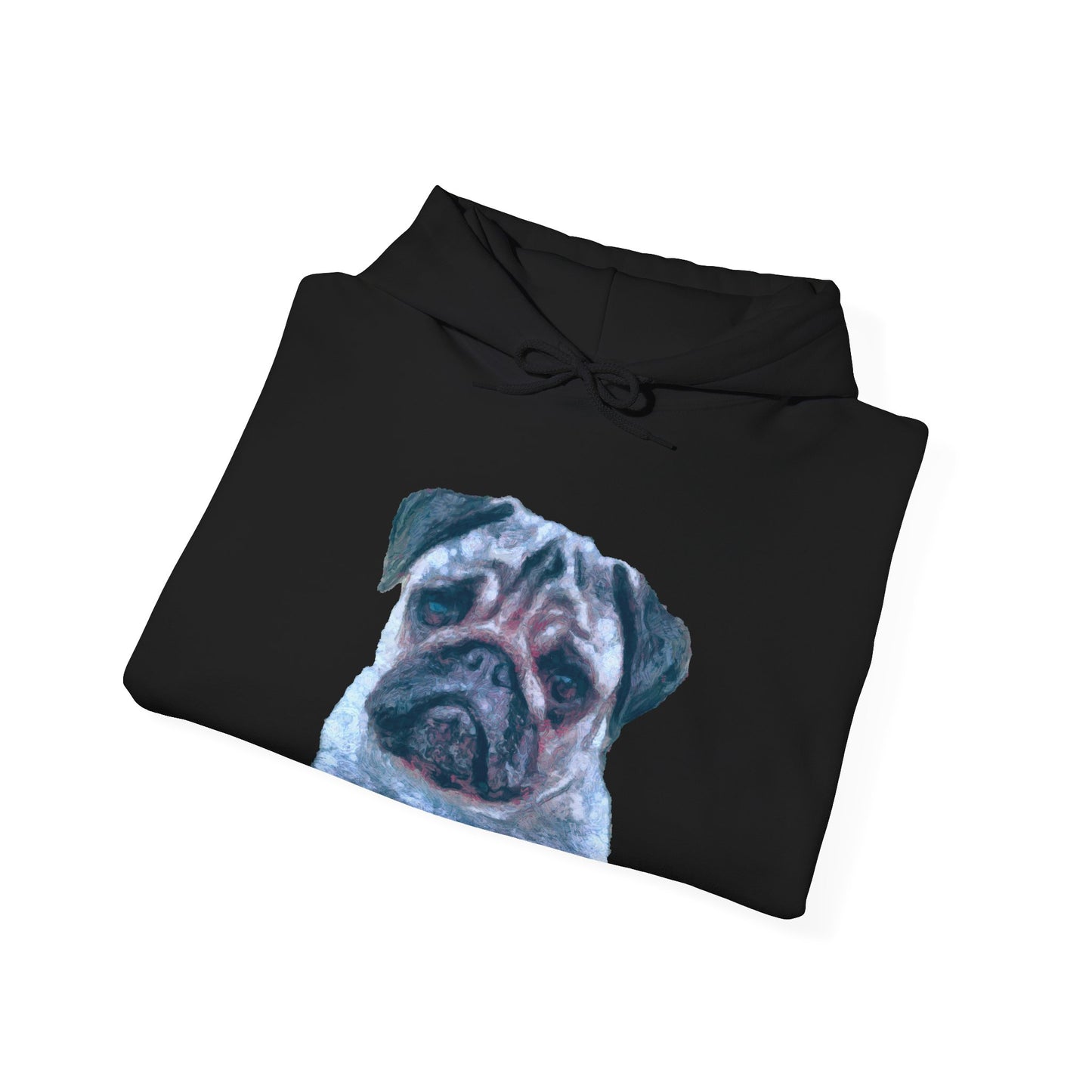 Pug 'Pompey' Unisex 50/50 Hoodie - The Ultimate Snuggle Companion