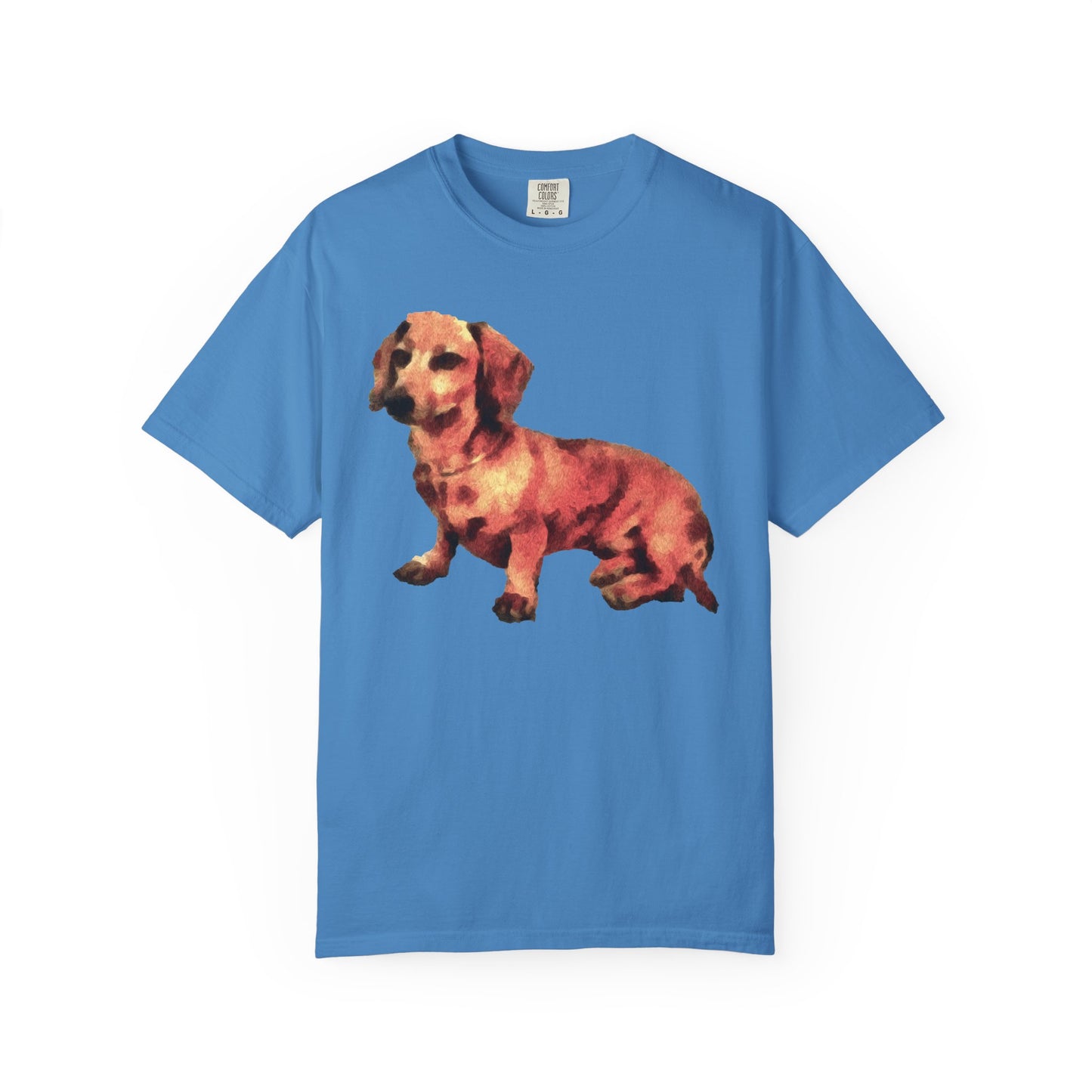 Dachshund 'Simone' Unisex Relaxed Fitted Garment-Dyed T-shirt