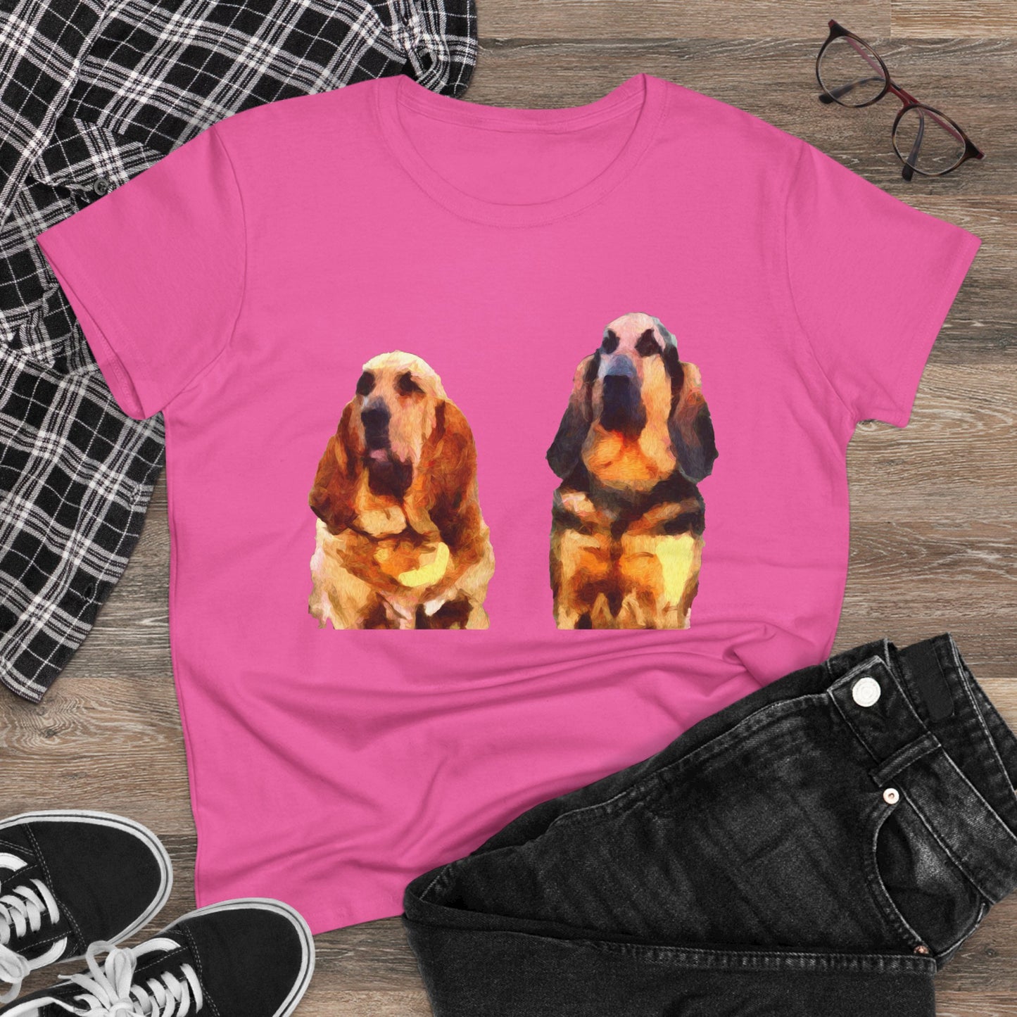Bloodhounds 'Bear & Bubba' Women's Midweight Cotton Tee