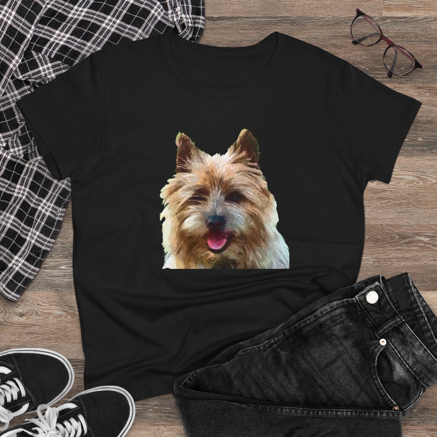 Cairn Terrier 'Toto' Women's Midweight Cotton Tee