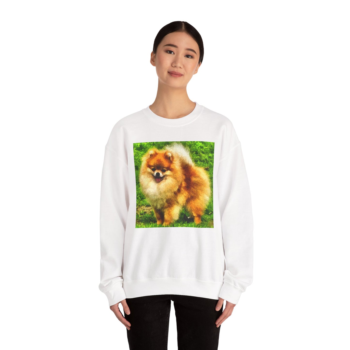 Pomeranian 'Pom Pom' Unisex Crewneck Sweatshirt