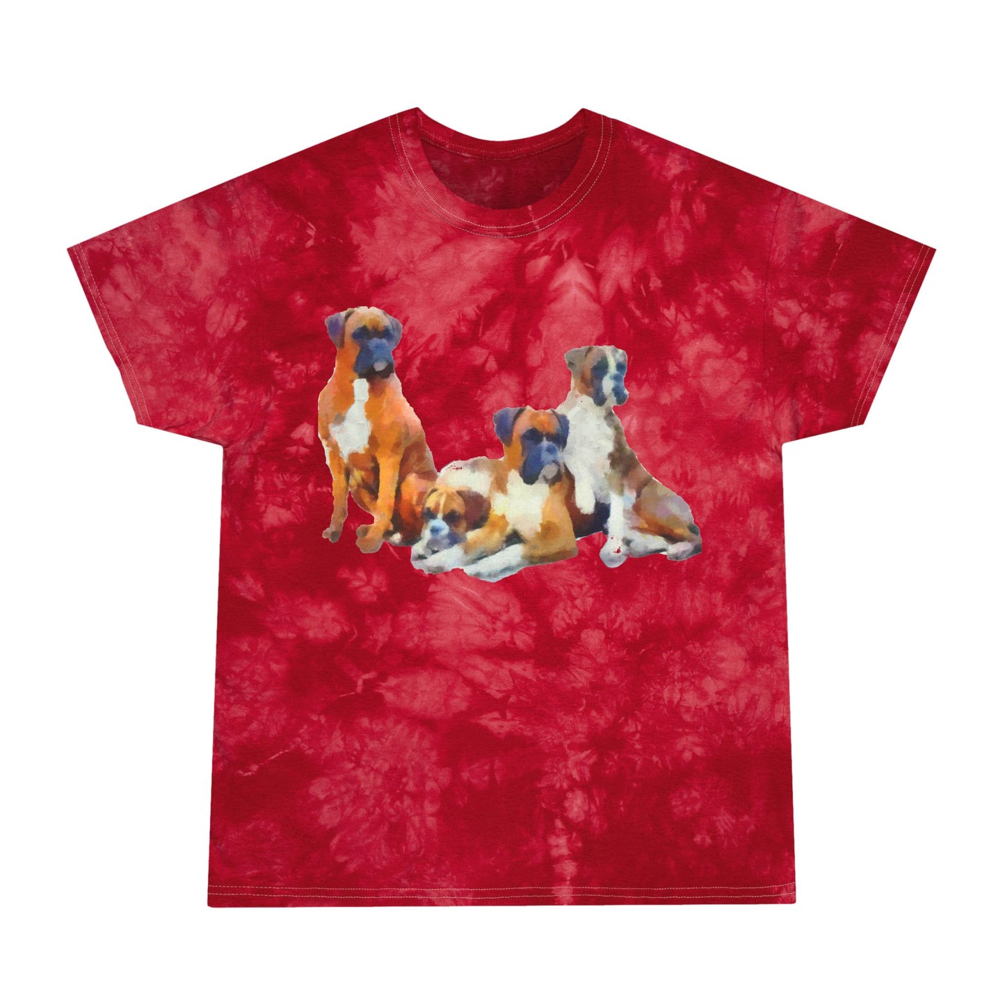 Boxer Quartet Unisex Cotton Tie-Dye Tee, Crystal