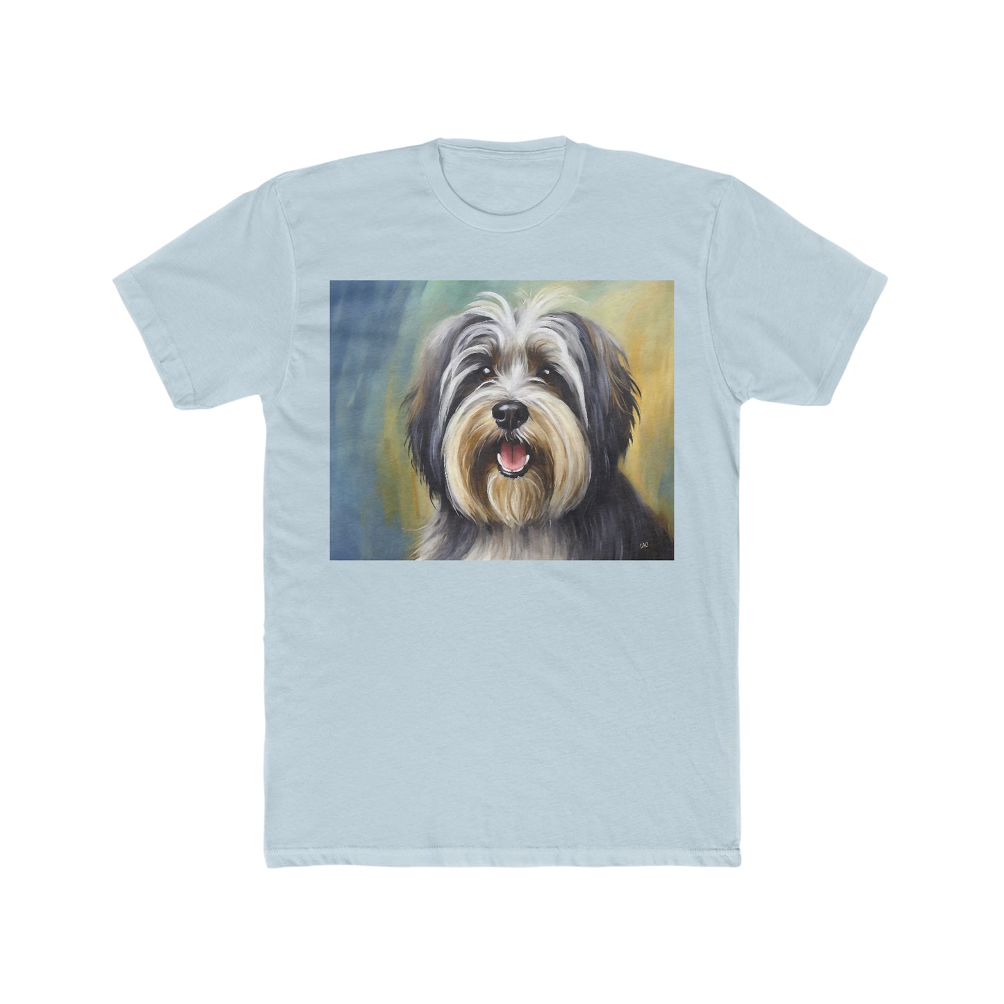 TIbetan Terrier -- Men's Fitted Cotton Crew Tee