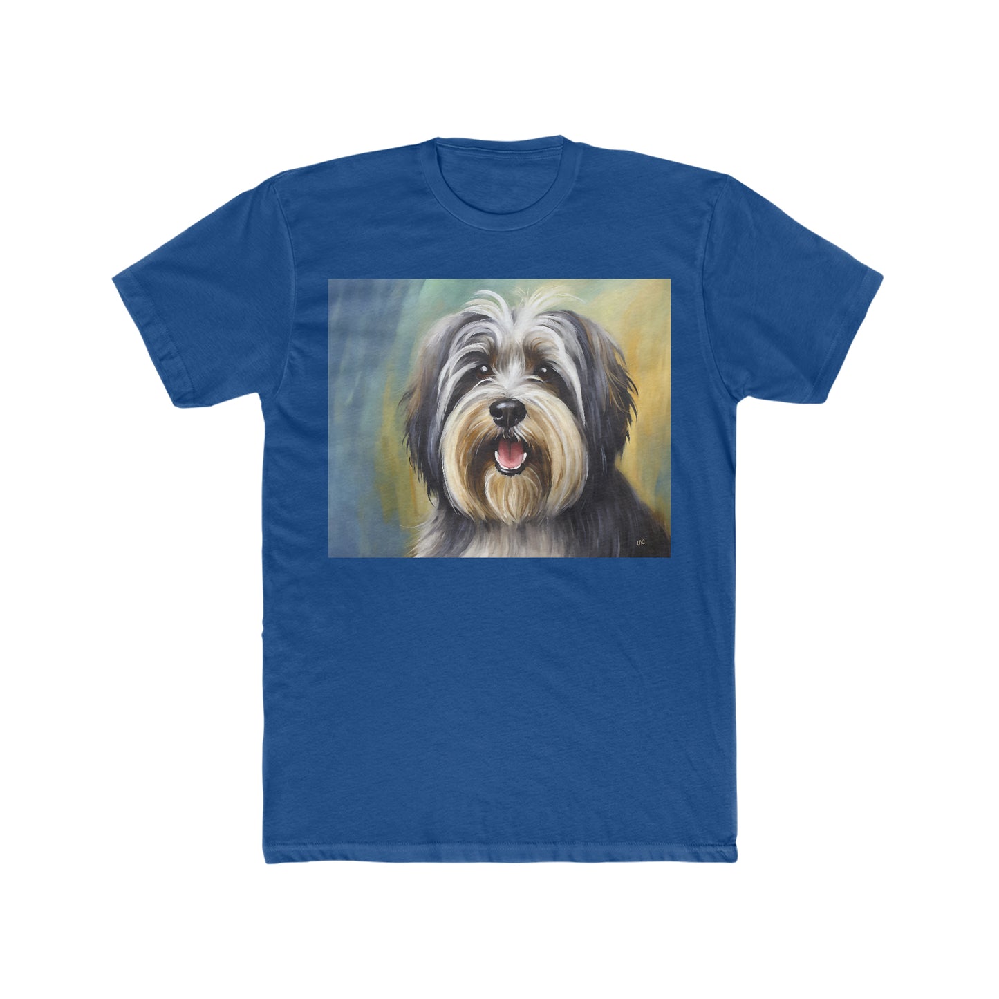 TIbetan Terrier -- Men's Fitted Cotton Crew Tee