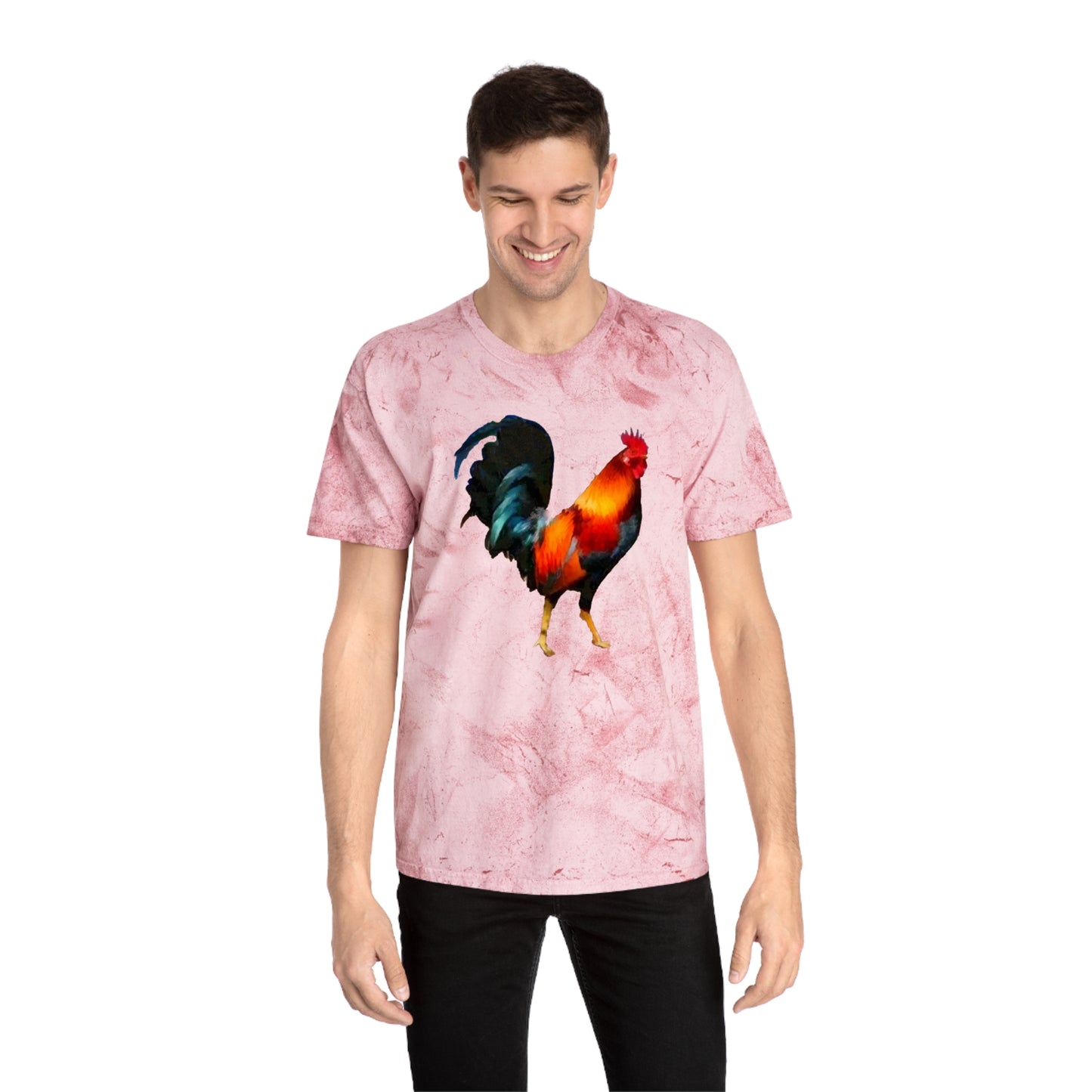 Rooster 'Silas' Unisex Cotton Color Blast T-Shirt