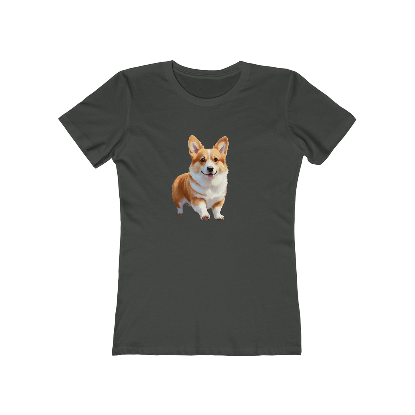 Welsh Corgi Puppy - Women's Slim Fit Ringspun Cotton Tee