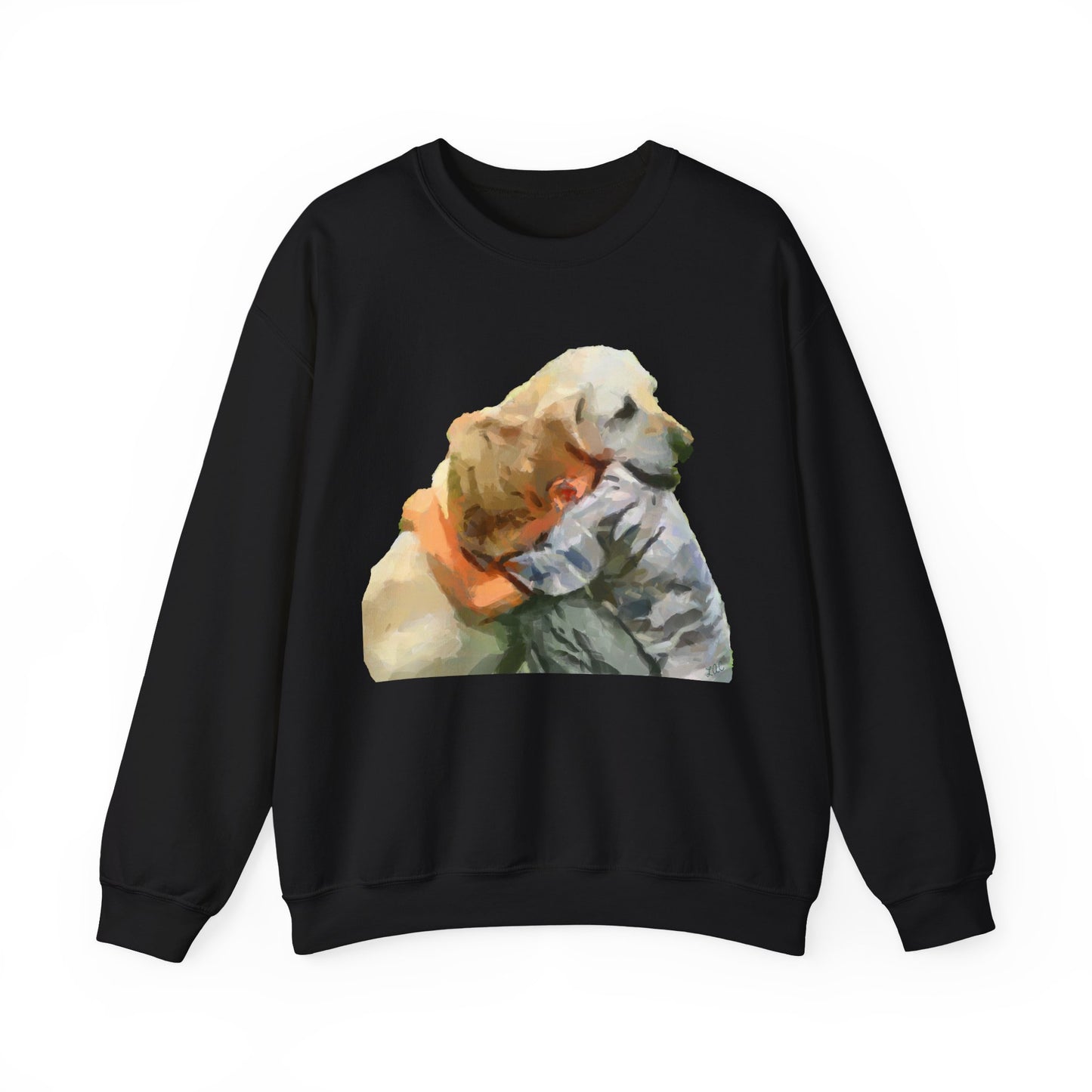 Yellow Labrador Retriever Unisex Crewneck Sweatshirt