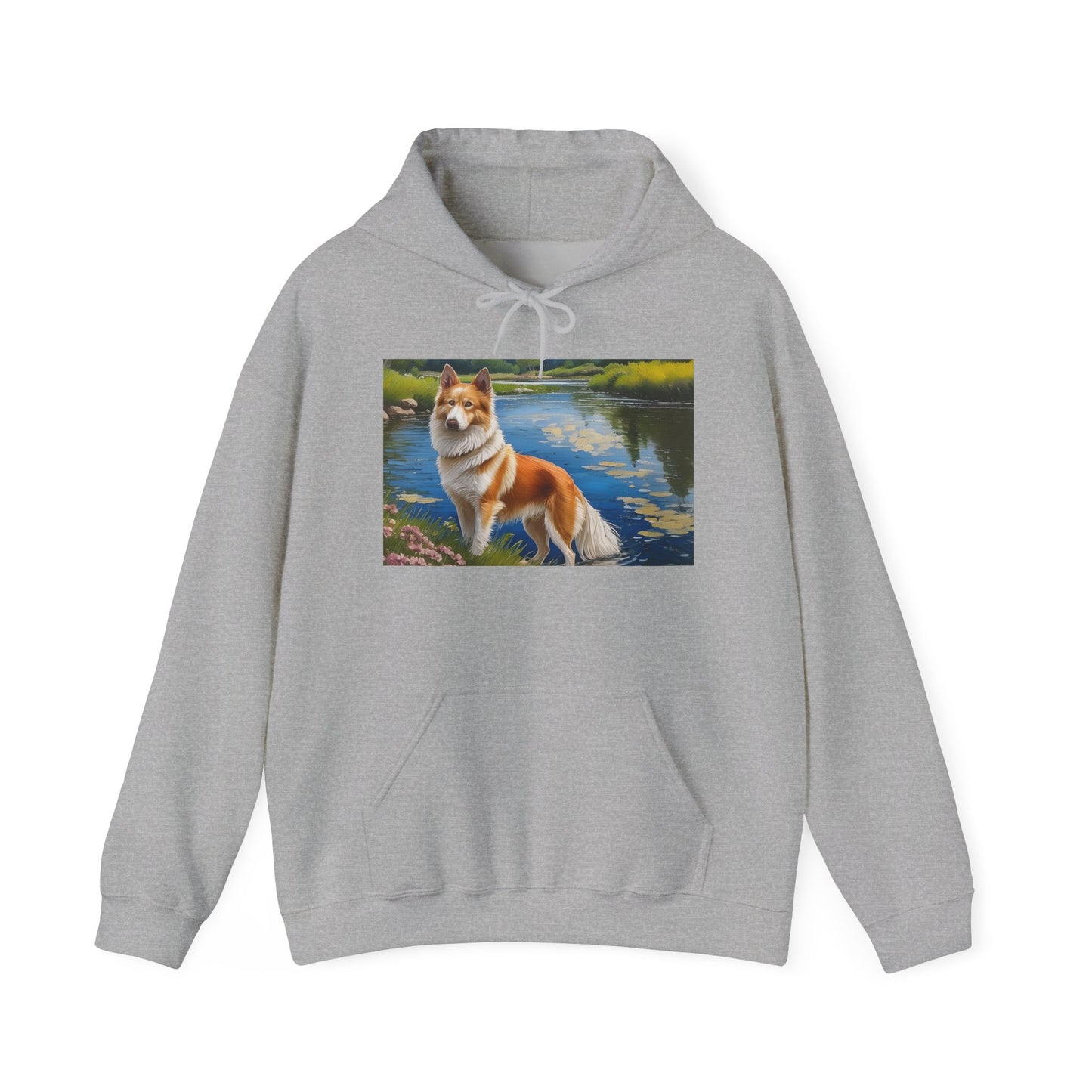 Norrbottenspets Unisex 50/50 Hooded Sweatshirt