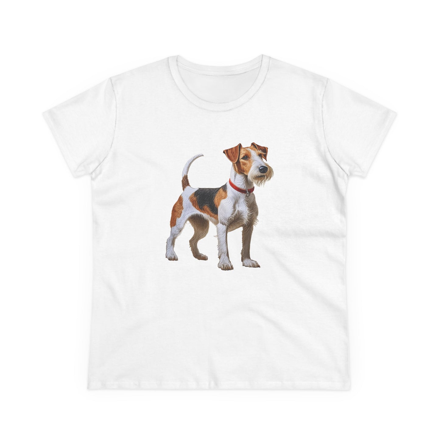 Wire Fox Terrier Women's Midweight Cotton Tee