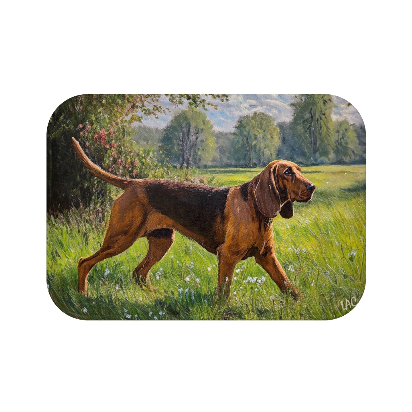Bloodhound Bathroom Rug Mat – Comfort Meets Style