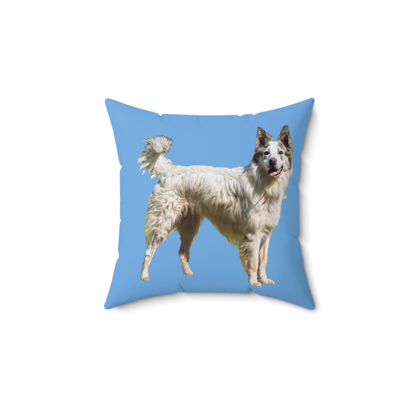 Pyrenean Shepherd Spun Polyester Square Throw Pillow