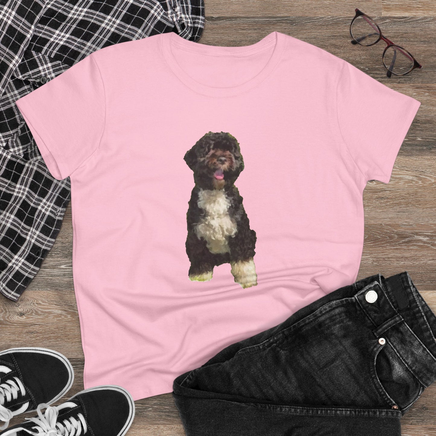Portuguese Water Dog 'Loco' Women's Midweight Cotton Tee