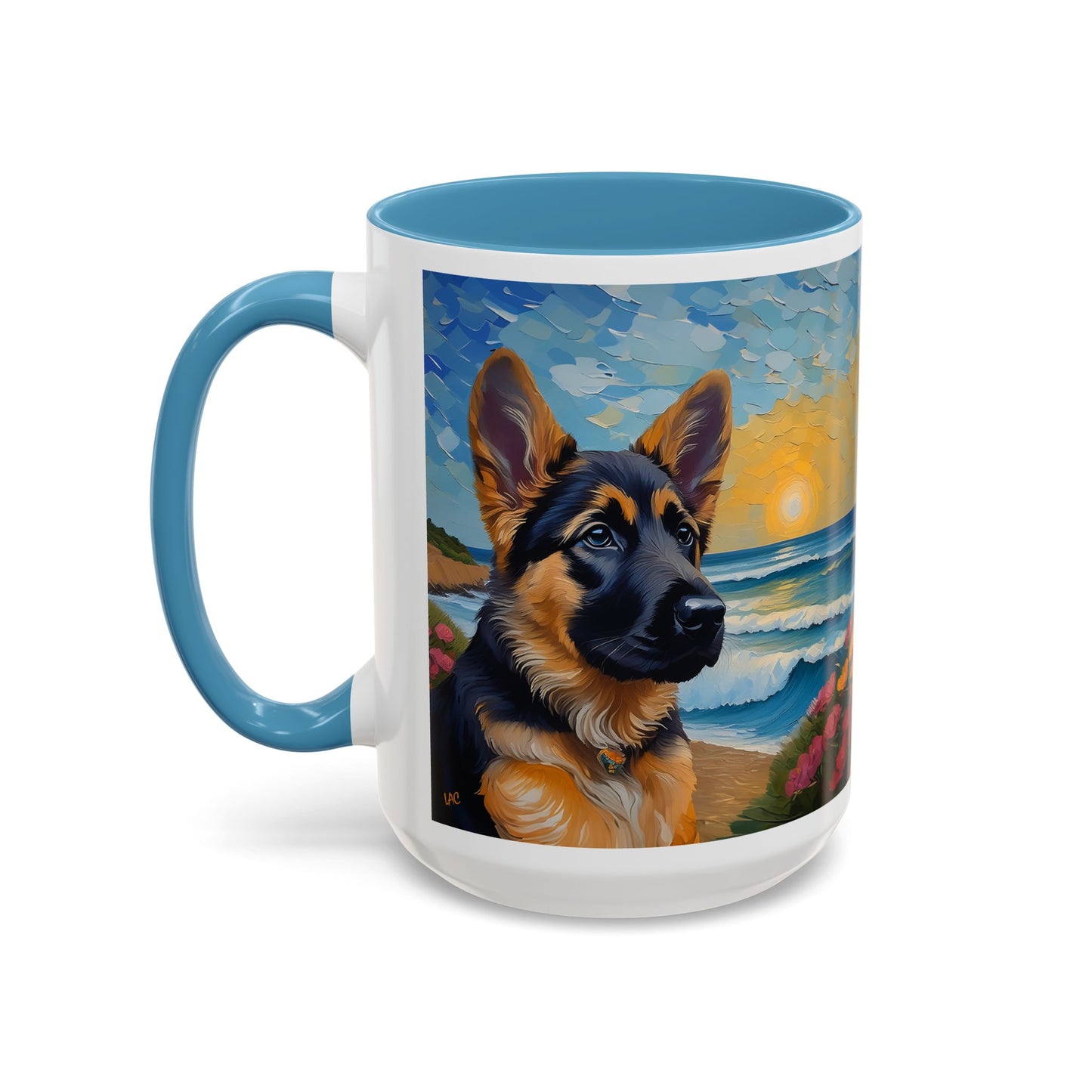 German Shepherd Puppy Ceramic Accent Coffee Mug