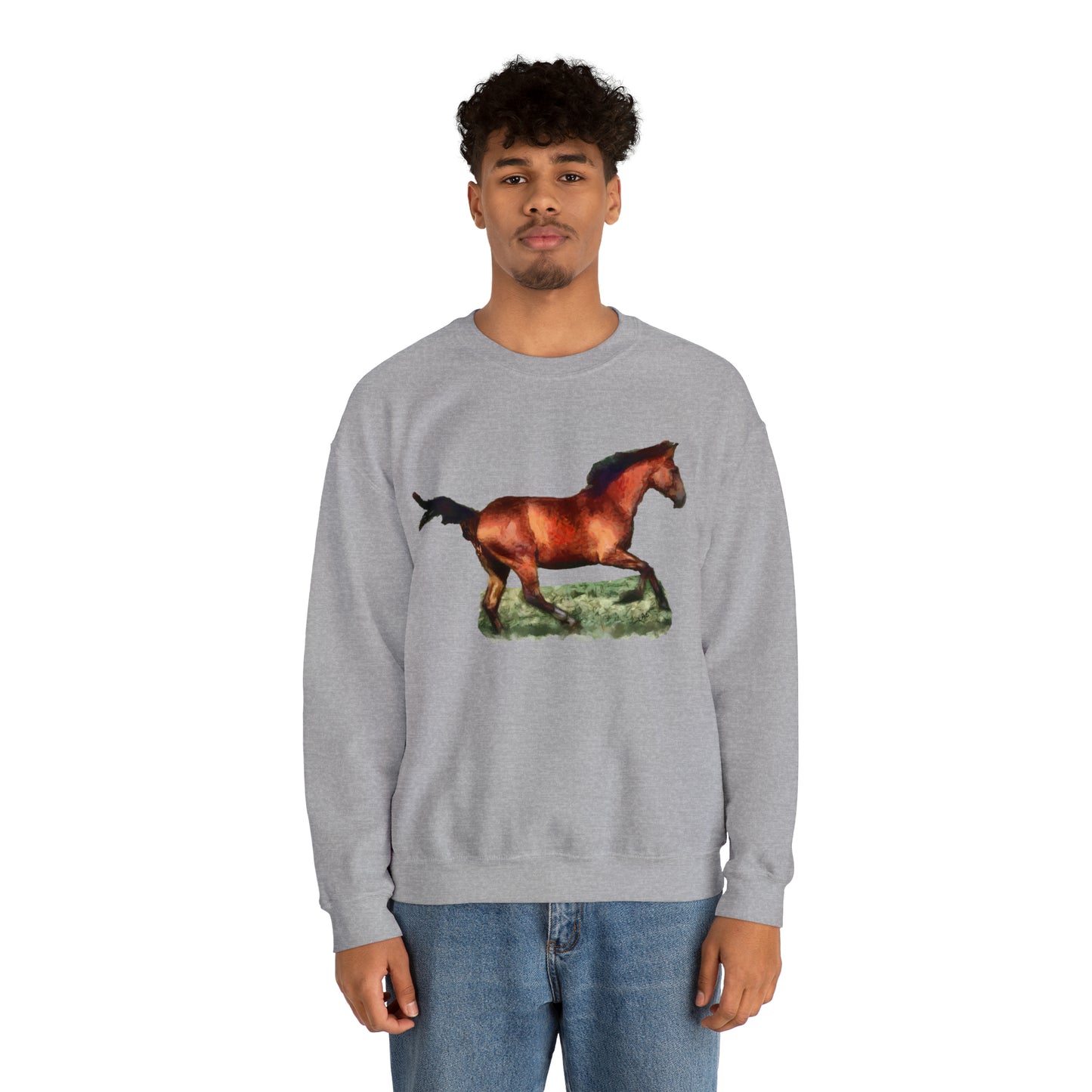 Horse 'Sam' Unisex 50/50 Crewneck Sweatshirt