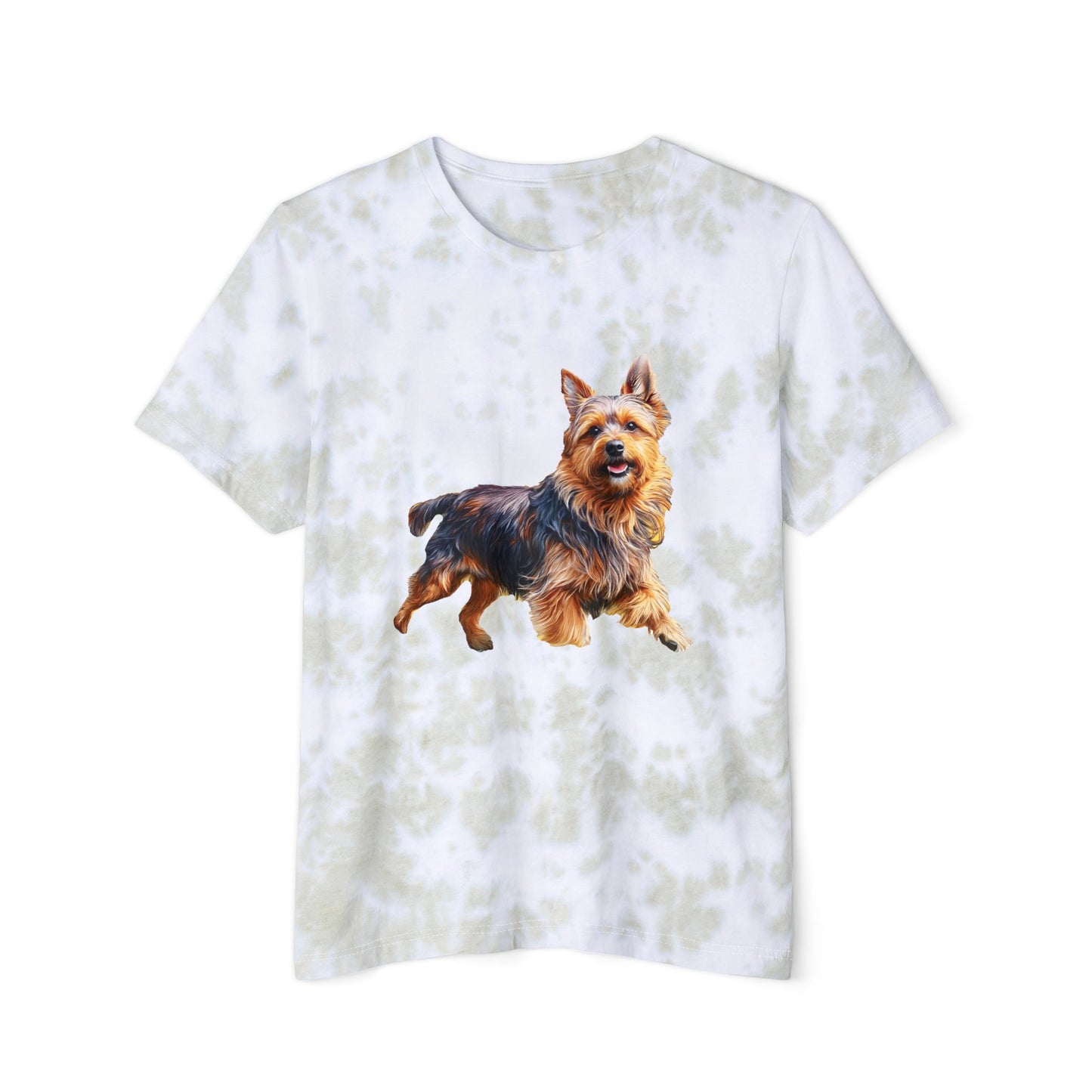 Australian Terrier Unisex Fashion Tie-Dyed T-Shirt
