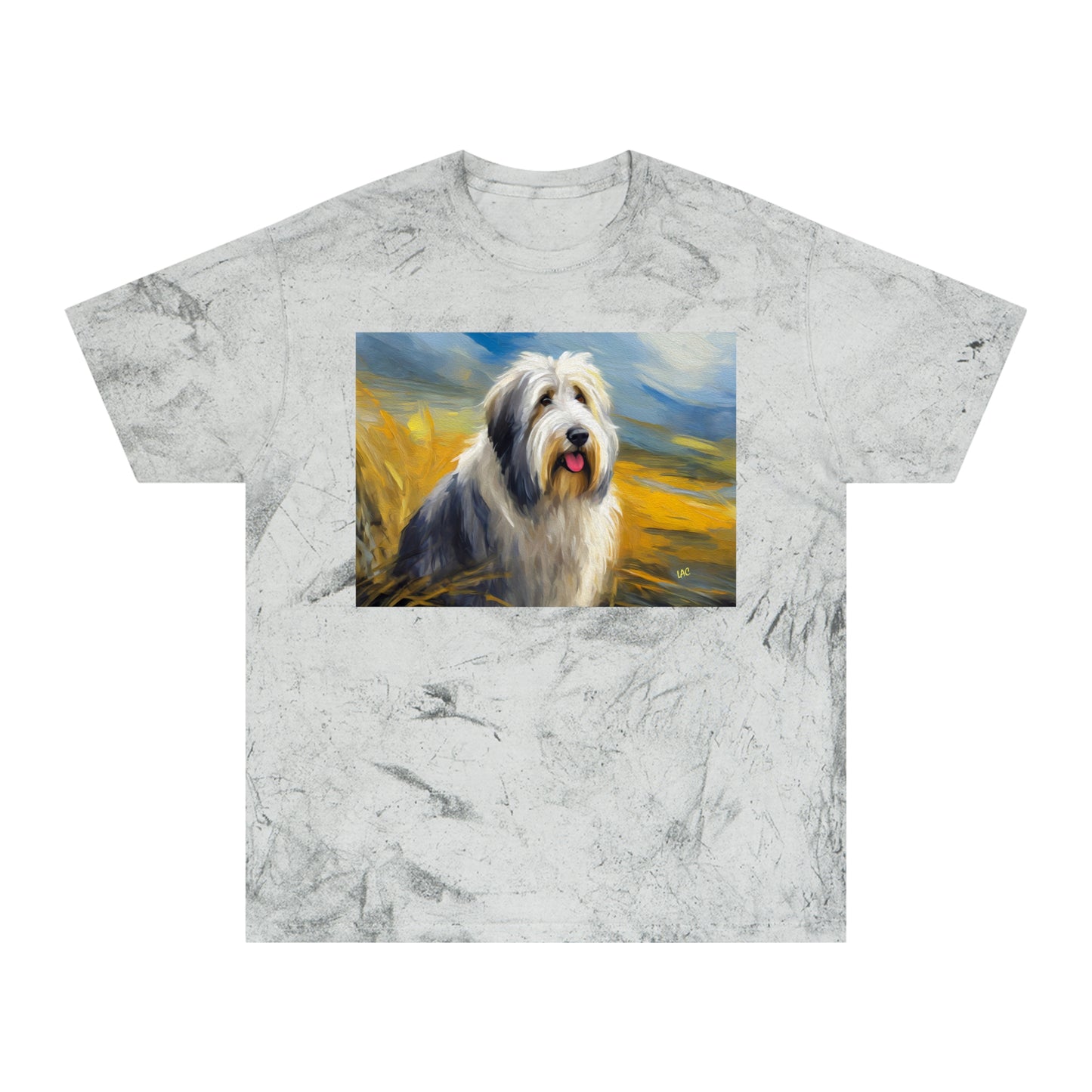 Old English Sheepdog Classic Ringspun Cotton Color Blast T-Shirt