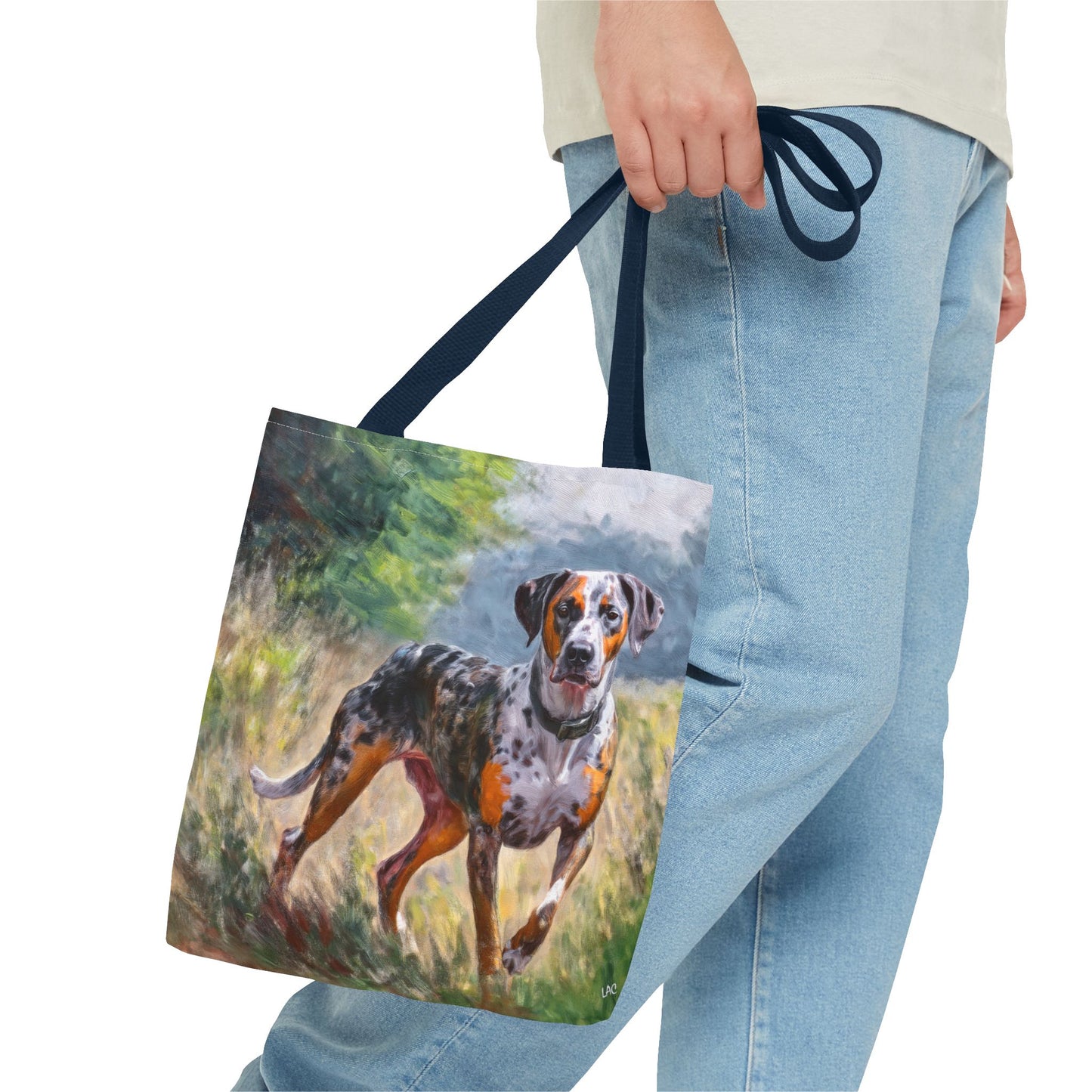 Catahoula Polyester Tote Bag (AOP)