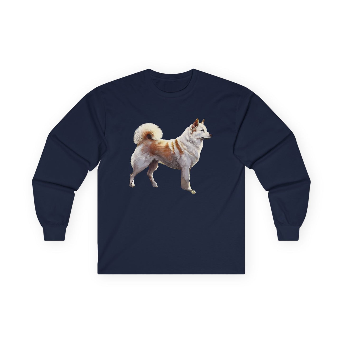 Kishu Ken Unisex Classic Cotton Long Sleeve Tee