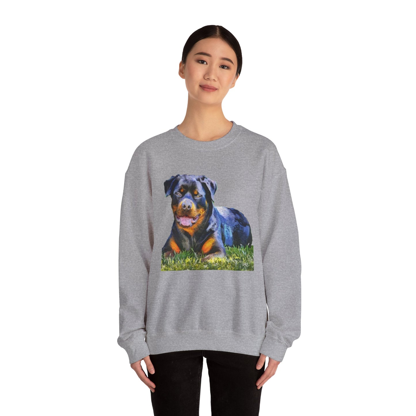 Rottweiler 'Lina' Unisex 50/50 Crewneck Sweatshirt