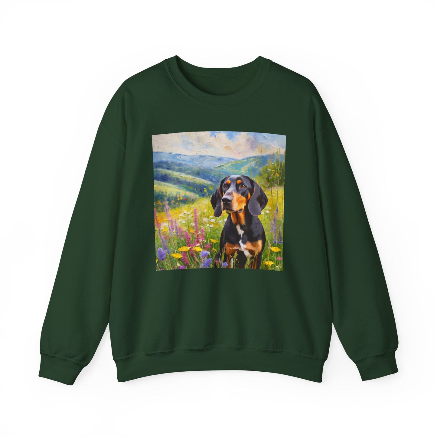 Black & Tan Coonhound Unisex 50/50 Crewneck Sweatshirt