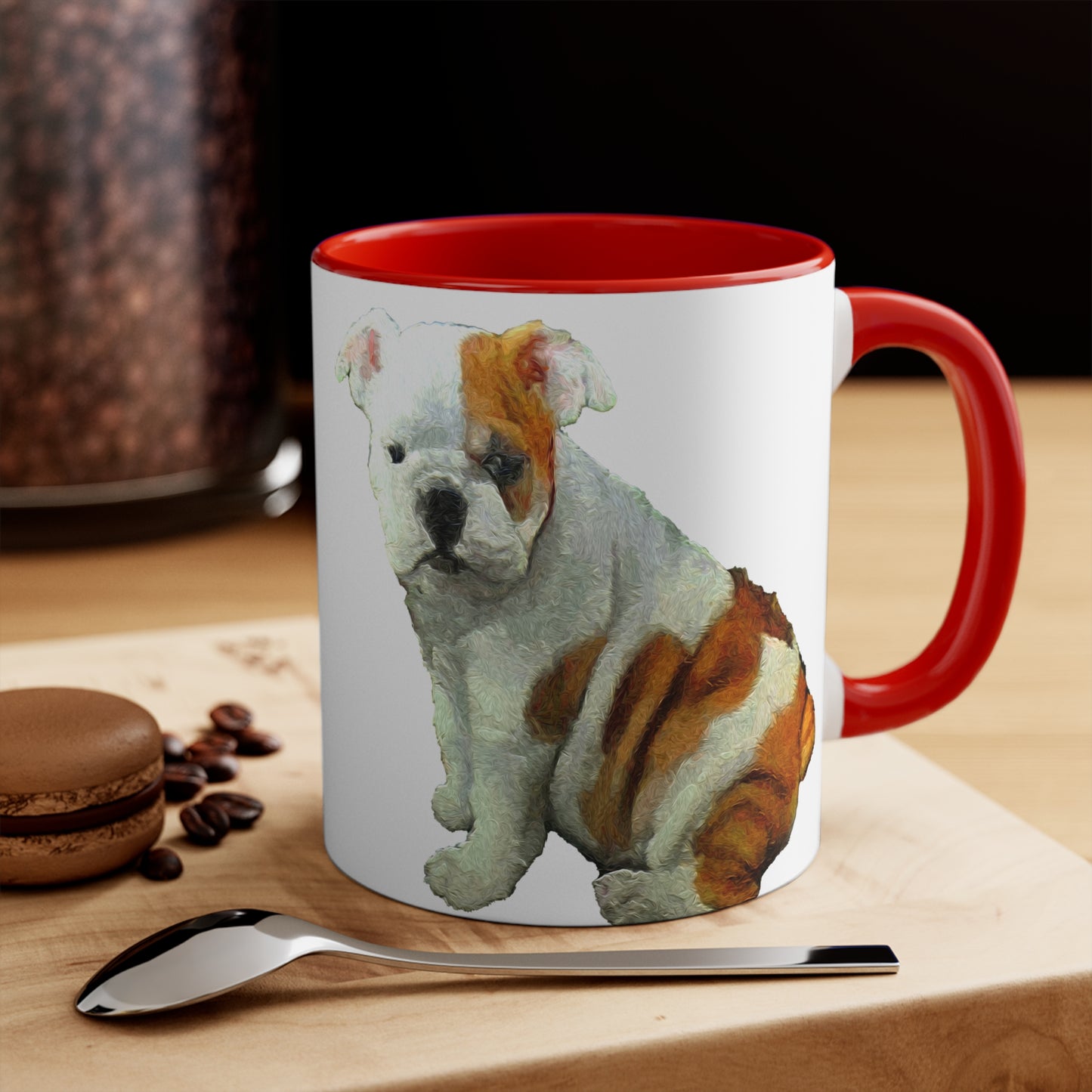 English Bulldog 'Bugsy' Accent Coffee Mug, 11oz